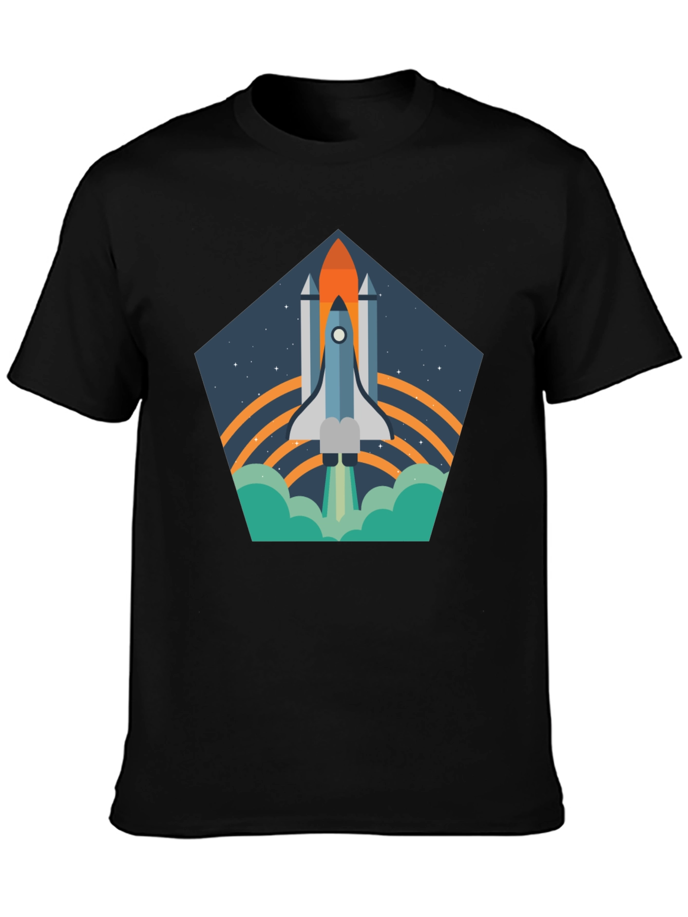 Space Shuttle T-Shirt - Retro Launch Design