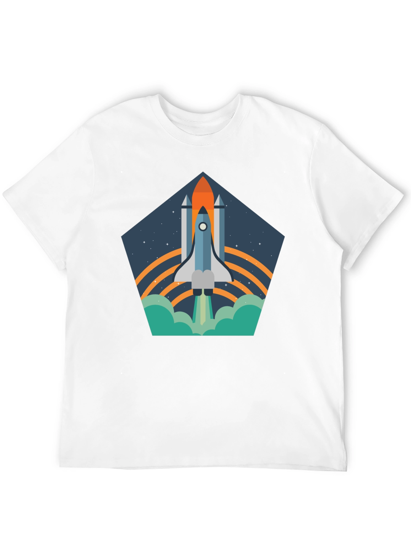 Space Shuttle T-Shirt - Retro Launch Design