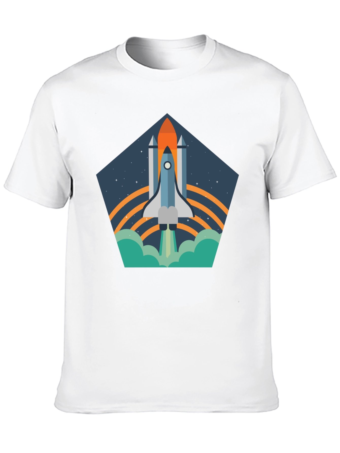 Space Shuttle T-Shirt - Retro Launch Design