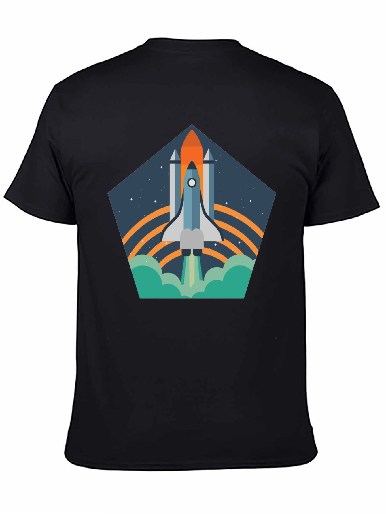 Space Shuttle T-Shirt - Retro Launch Design