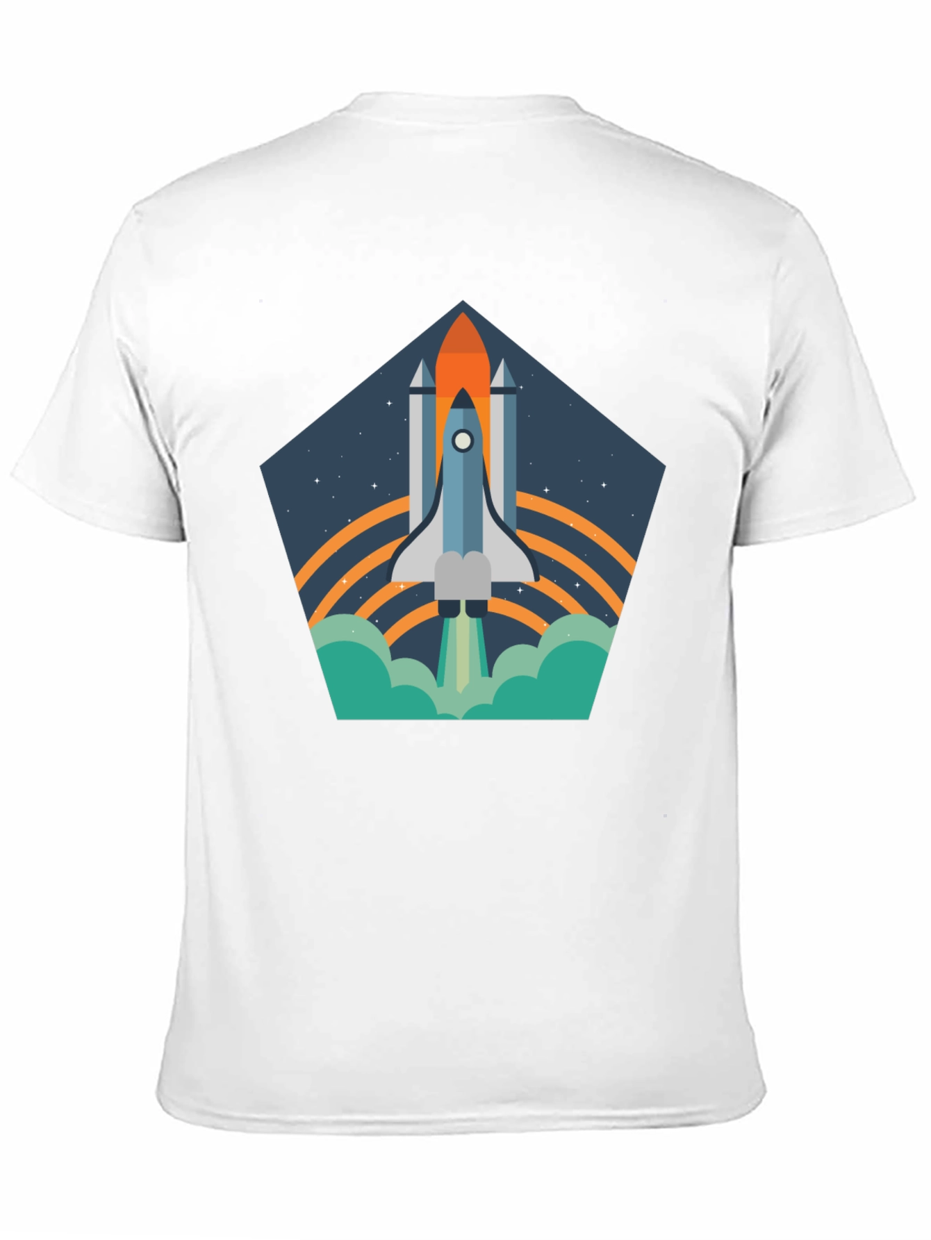 Space Shuttle T-Shirt - Retro Launch Design