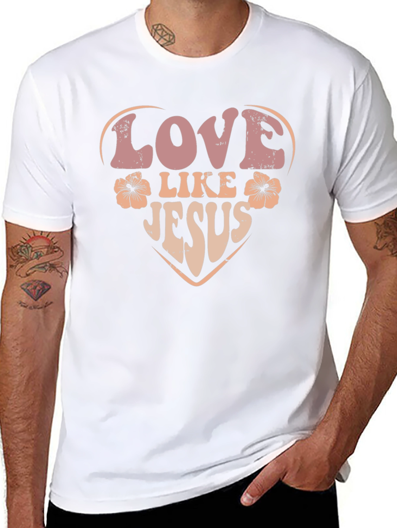 Love Like Jesus Graphic Tee - Black