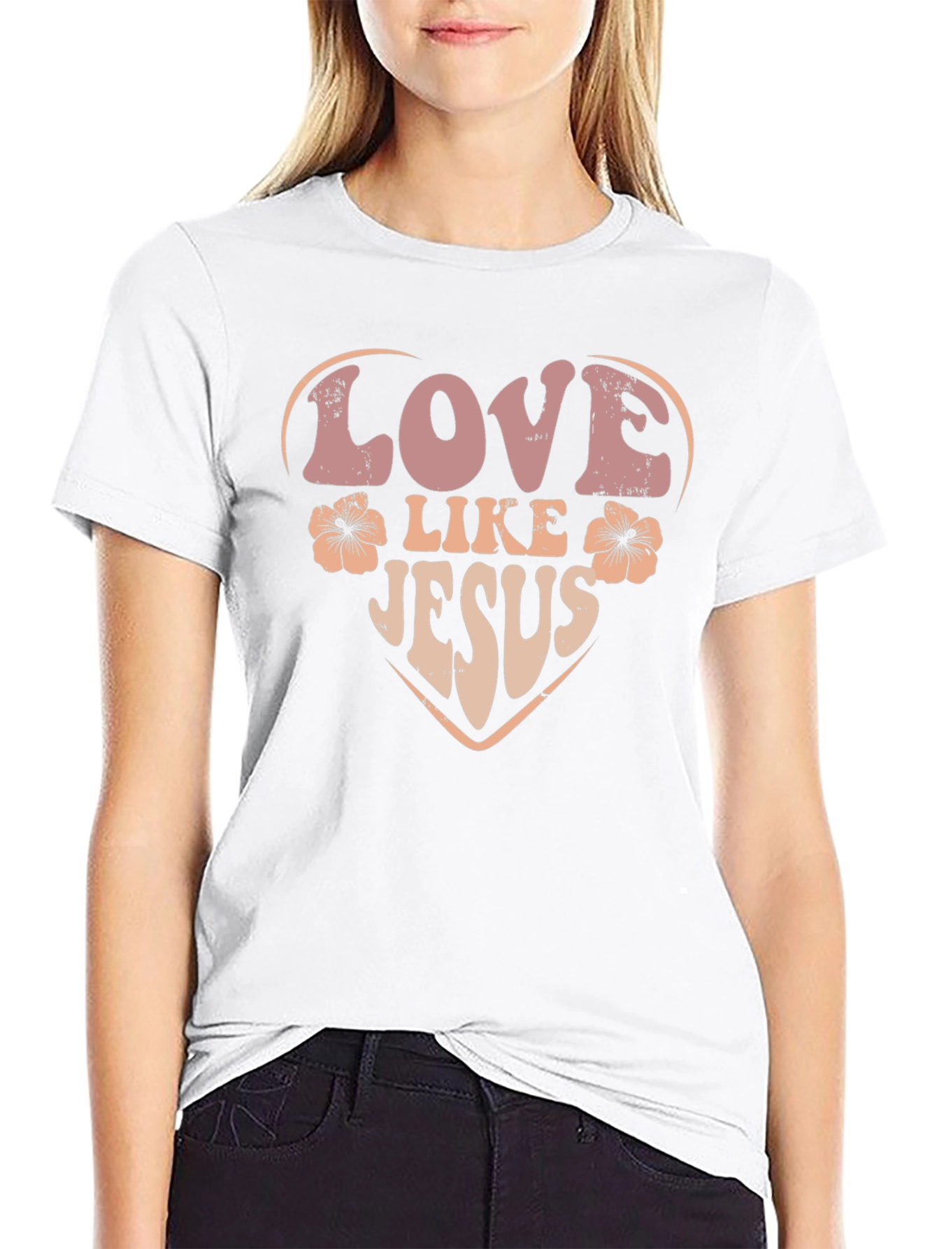 Love Like Jesus Graphic Tee - Black