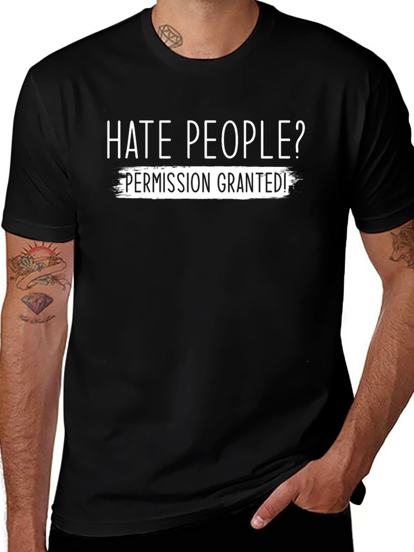 Hate People? Permission Granted! Graphic T-Shirt