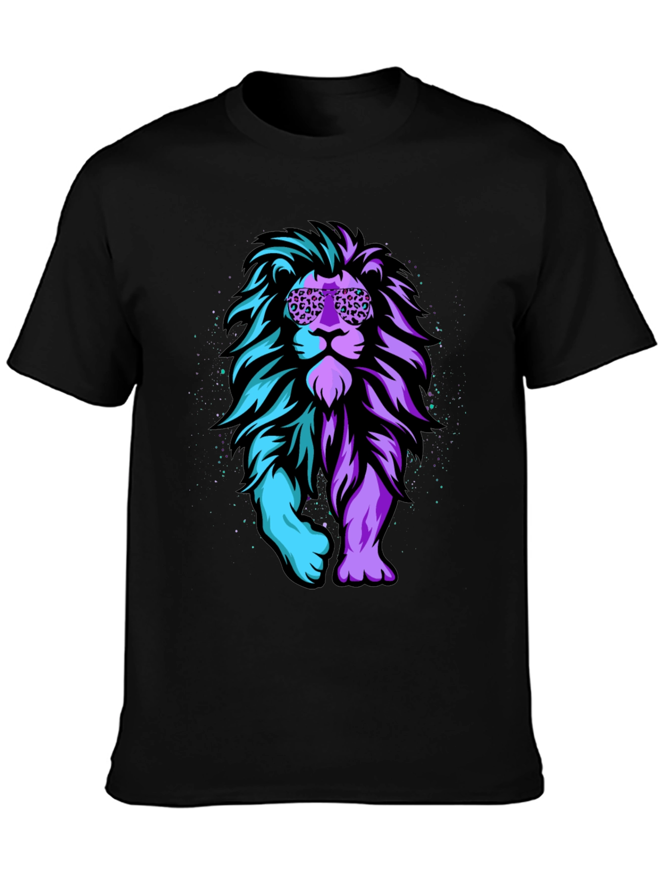 Cool Lion Graphic Tee - Black T-Shirt