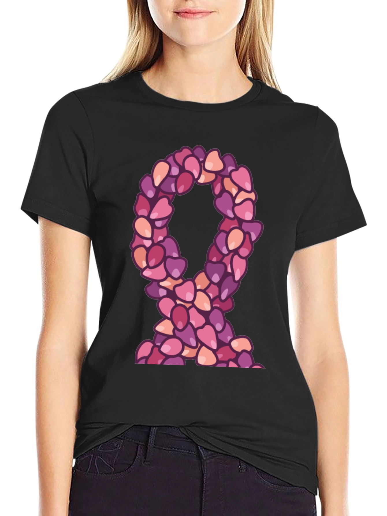 Ribbon Made of Hearts T-Shirt