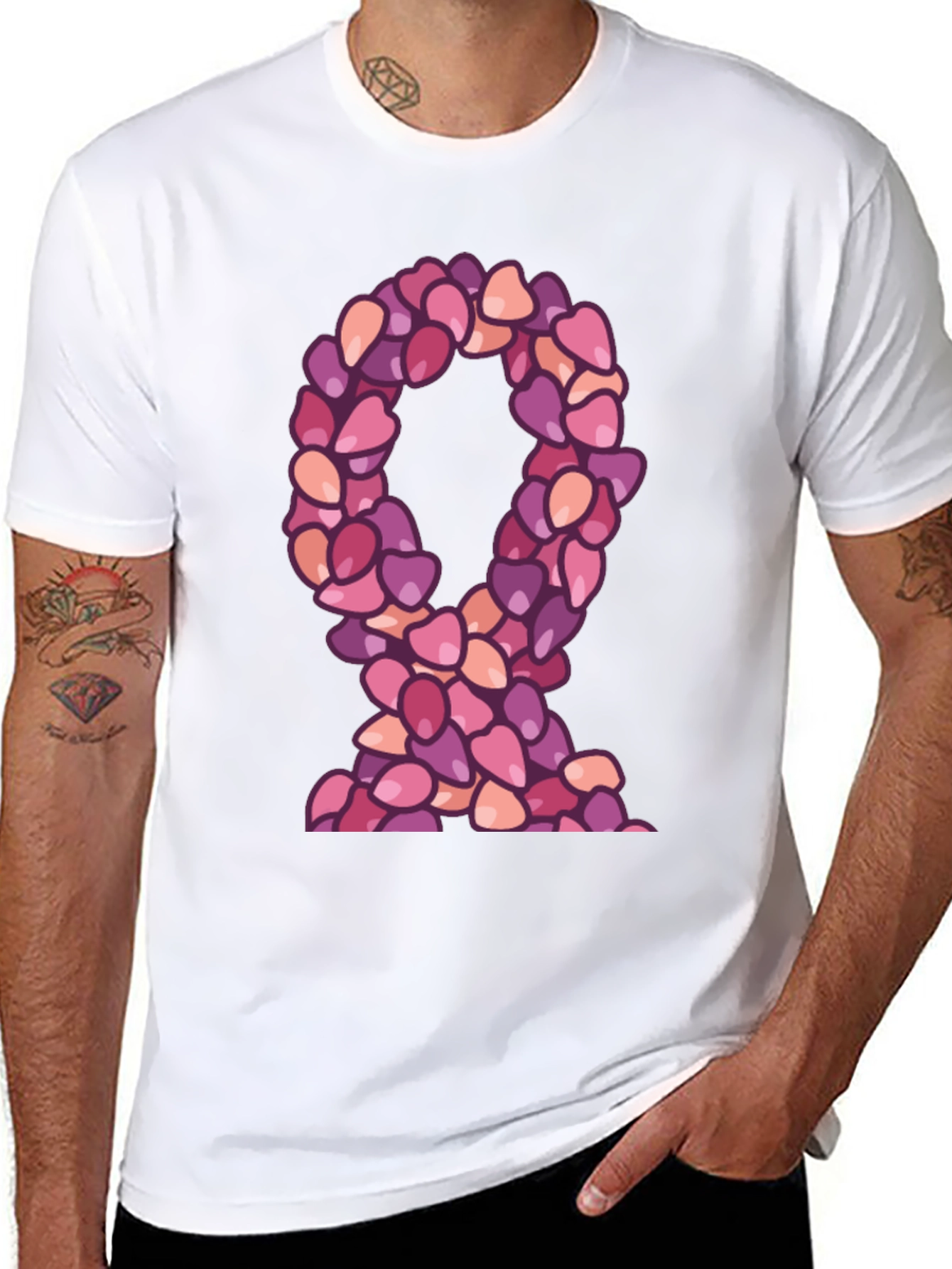Ribbon Made of Hearts T-Shirt
