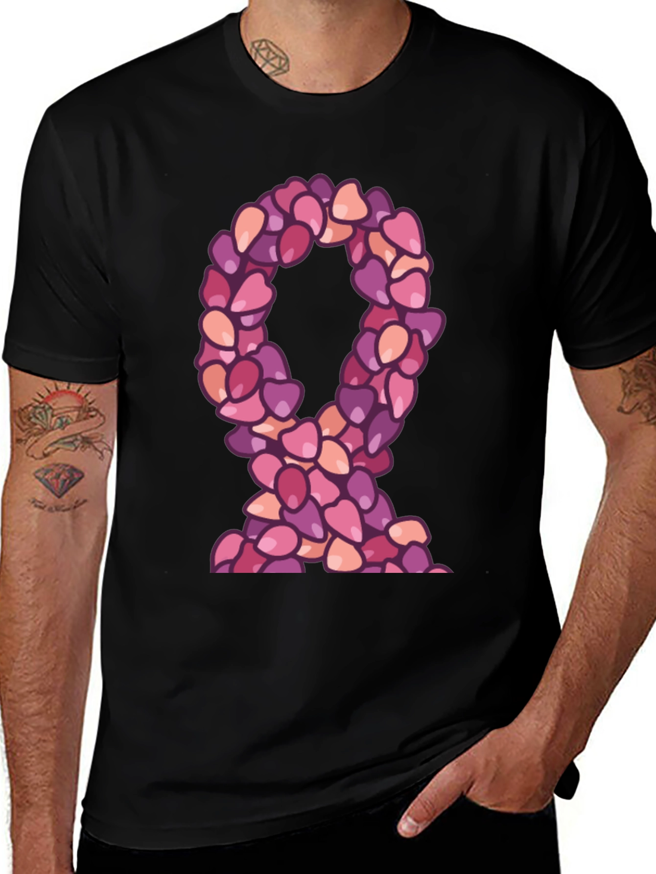 Ribbon Made of Hearts T-Shirt