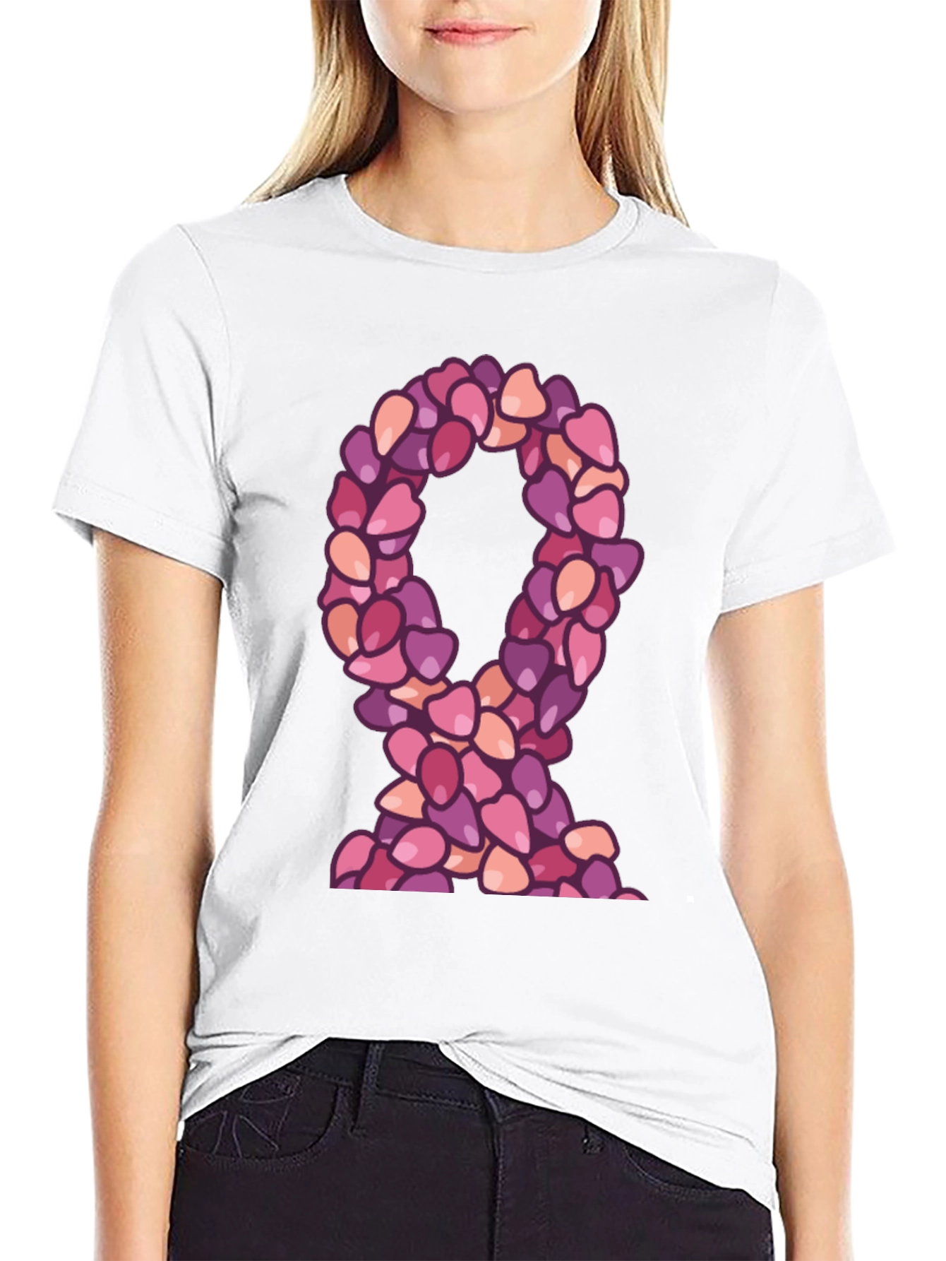 Ribbon Made of Hearts T-Shirt