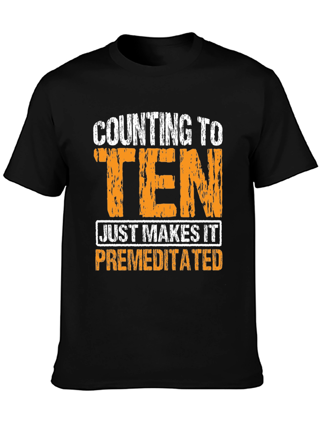 Counting to Ten - Funny Graphic T-Shirt