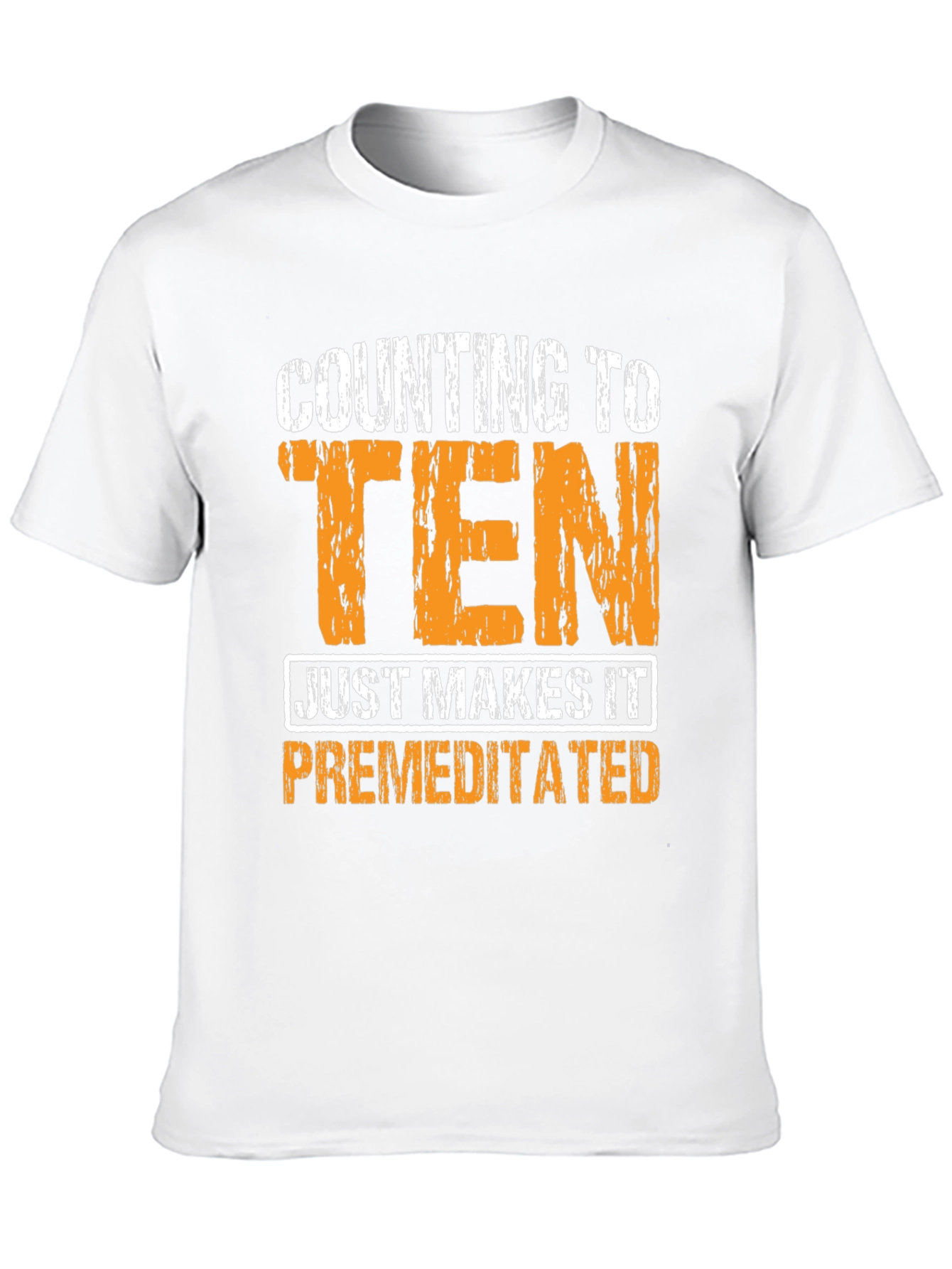Counting to Ten - Funny Graphic T-Shirt