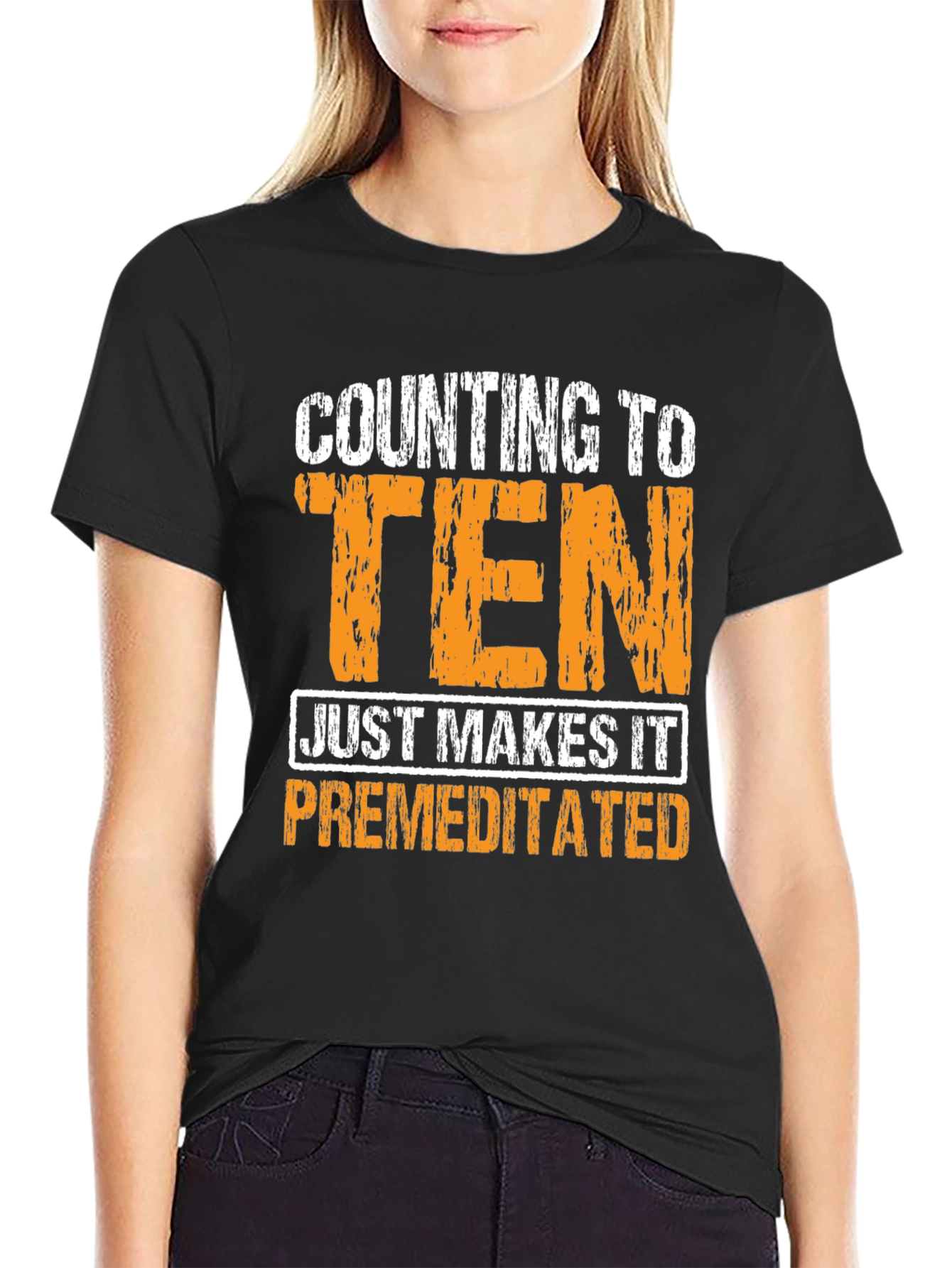 Counting to Ten - Funny Graphic T-Shirt