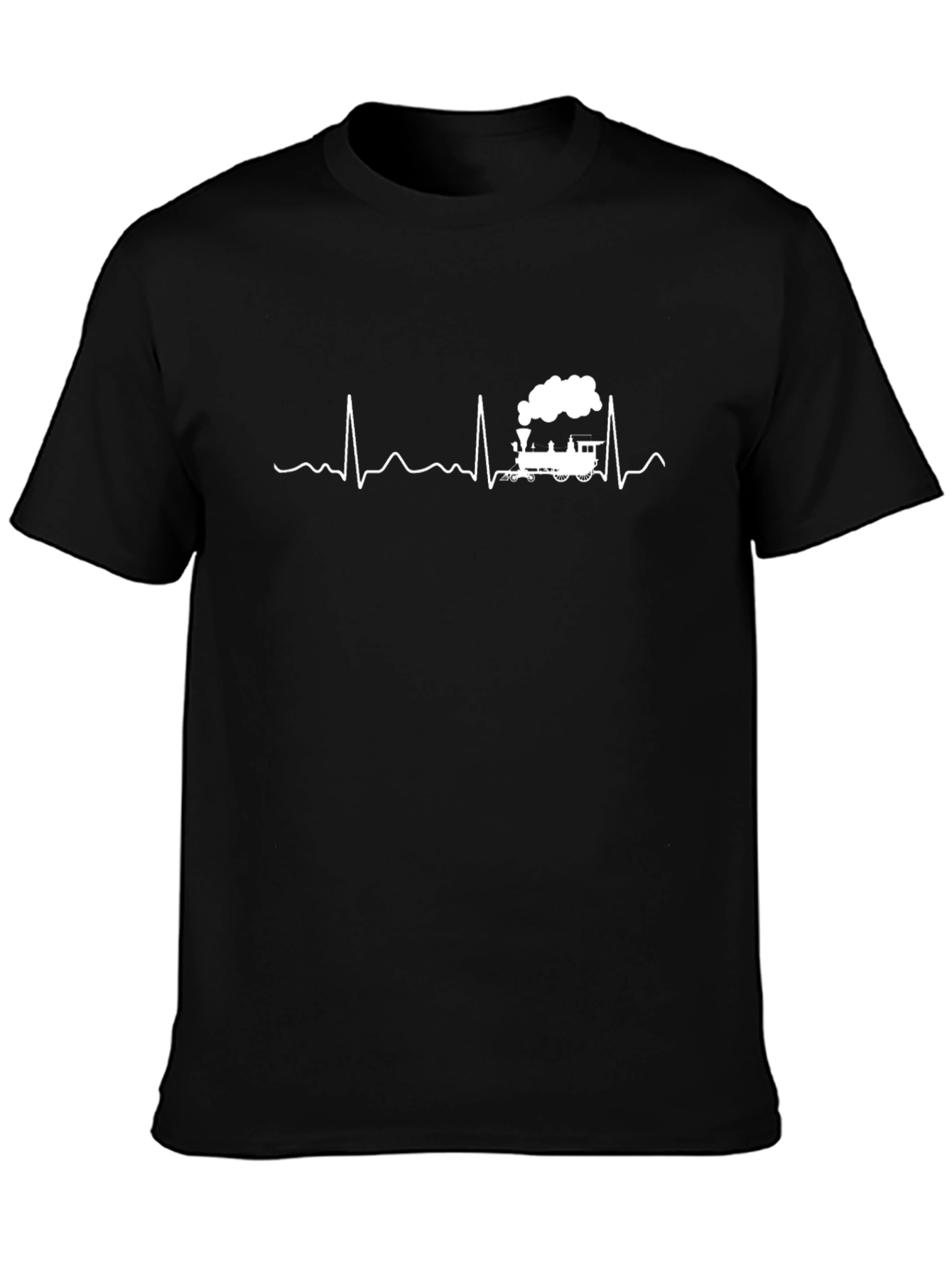Train Heartbeat Black T-Shirt