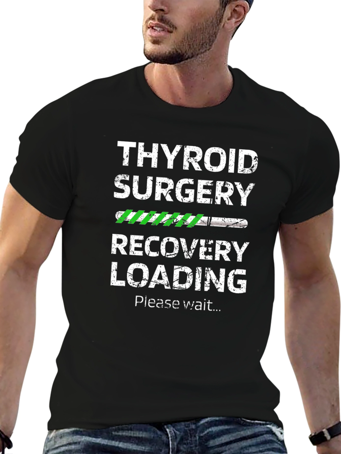 Thyroid Surgery Recovery Loading Graphic T-Shirt