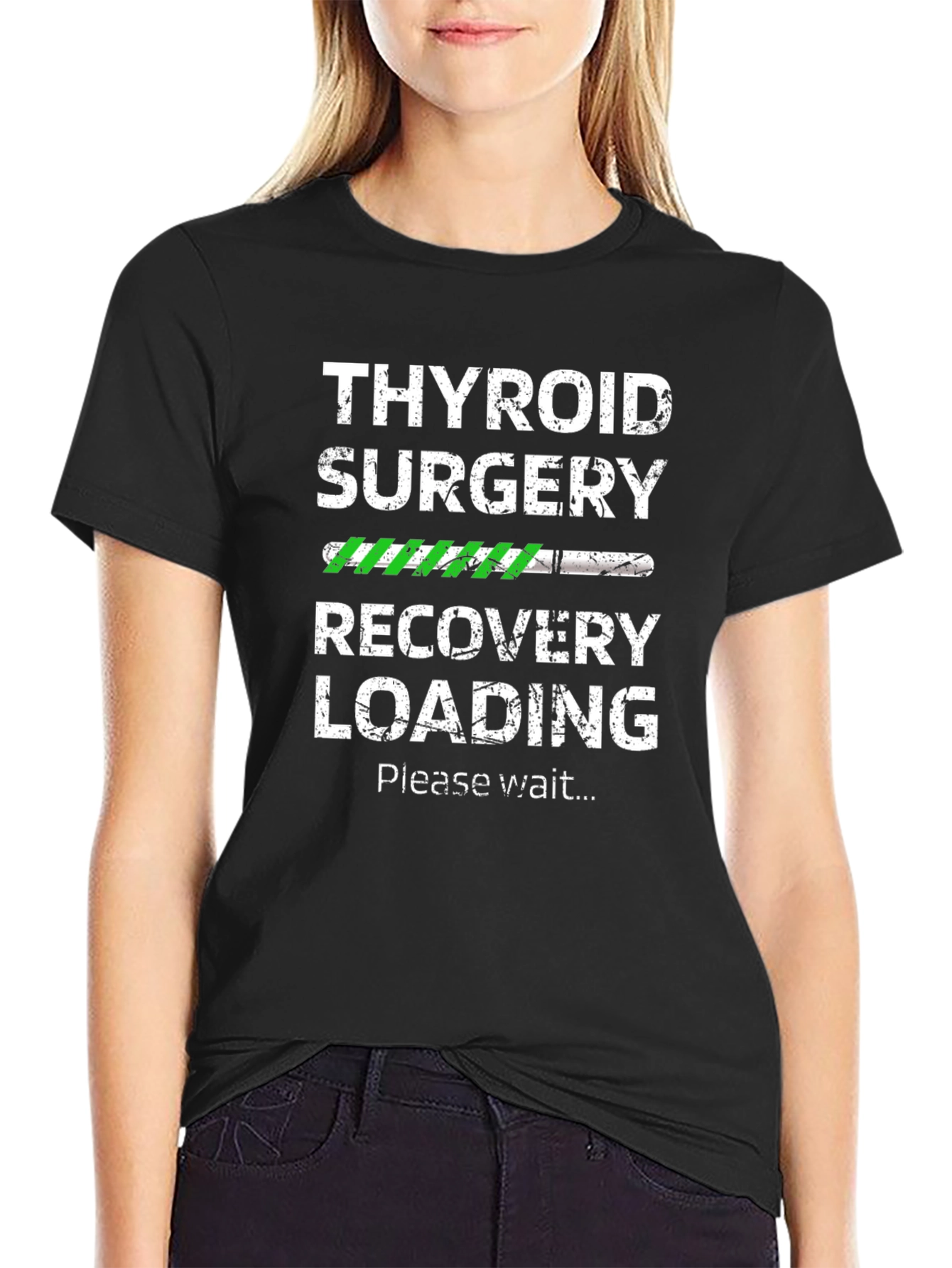 Thyroid Surgery Recovery Loading Graphic T-Shirt