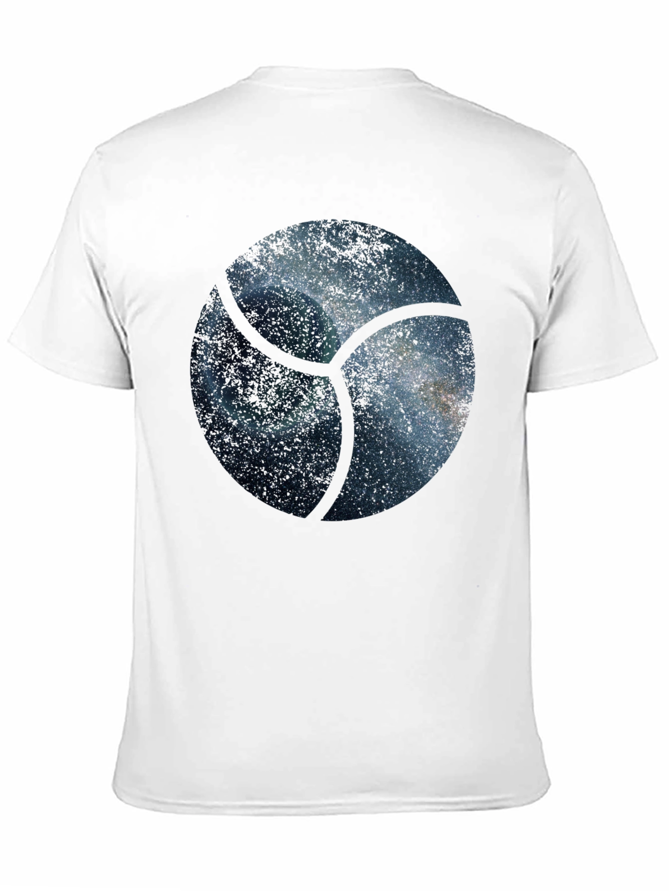 Cosmic Orb Mens Graphic T-Shirt - Black
