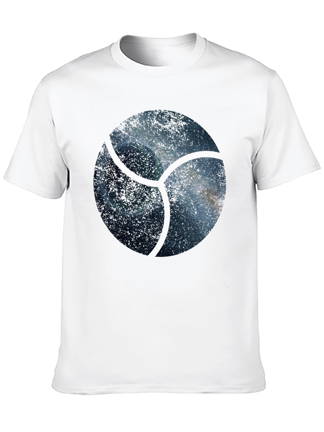 Cosmic Orb Mens Graphic T-Shirt - Black