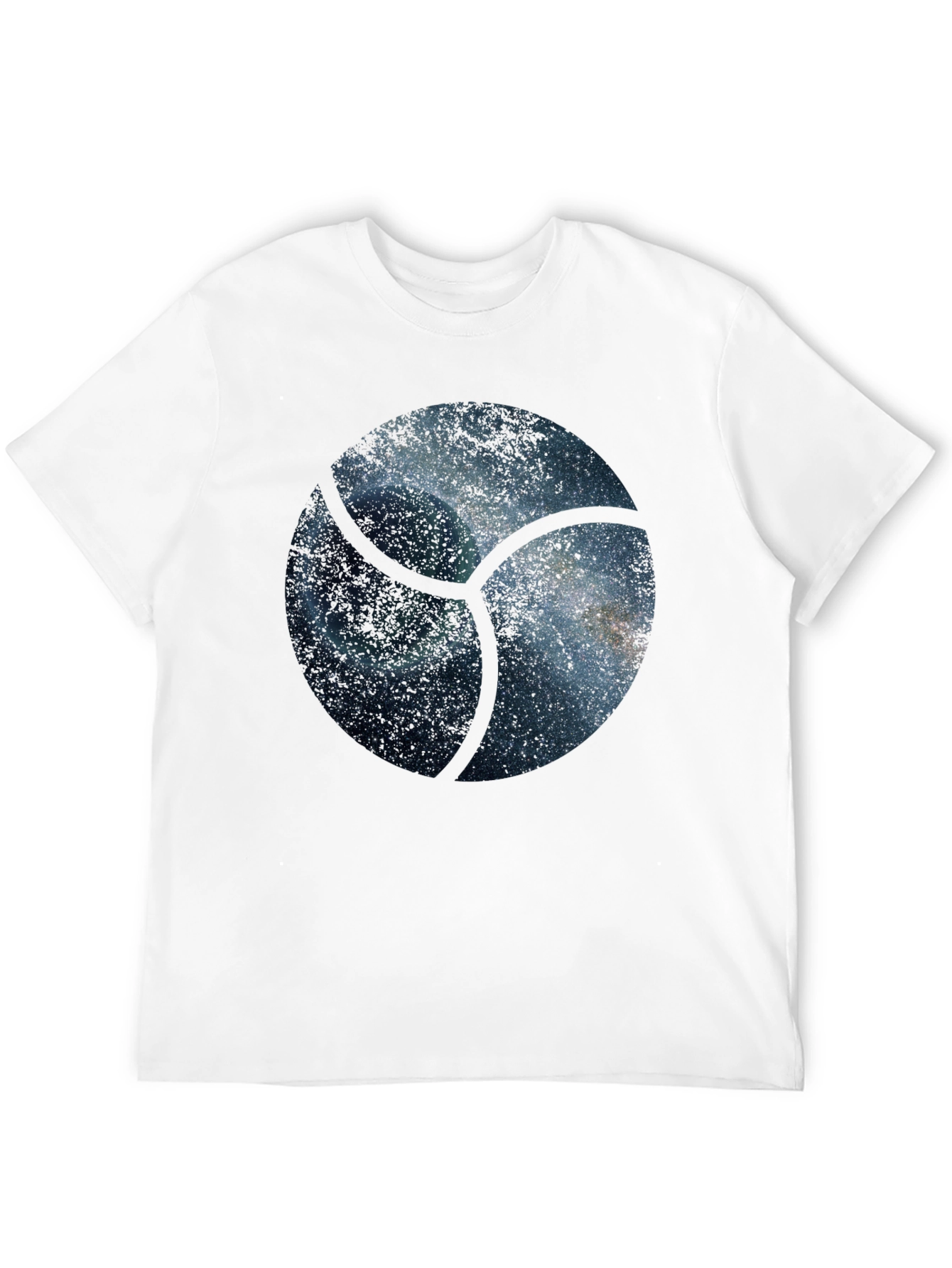 Cosmic Orb Mens Graphic T-Shirt - Black