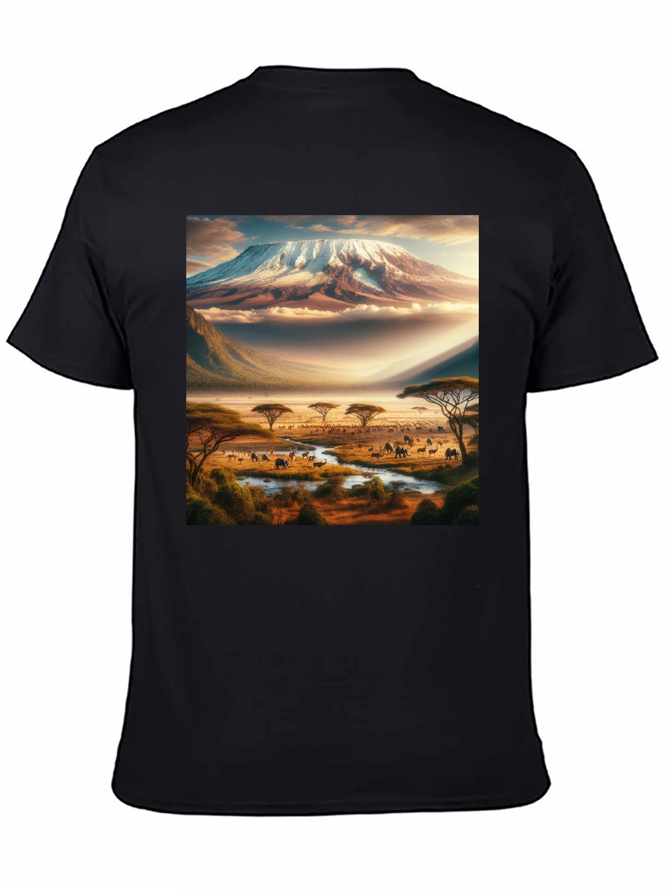 Kilimanjaro Safari Black T-Shirt