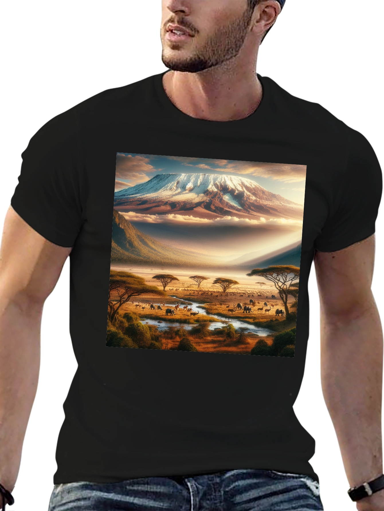 Kilimanjaro Safari Black T-Shirt