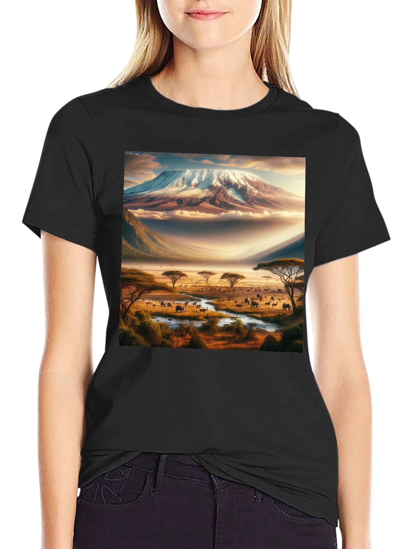 Kilimanjaro Safari Black T-Shirt