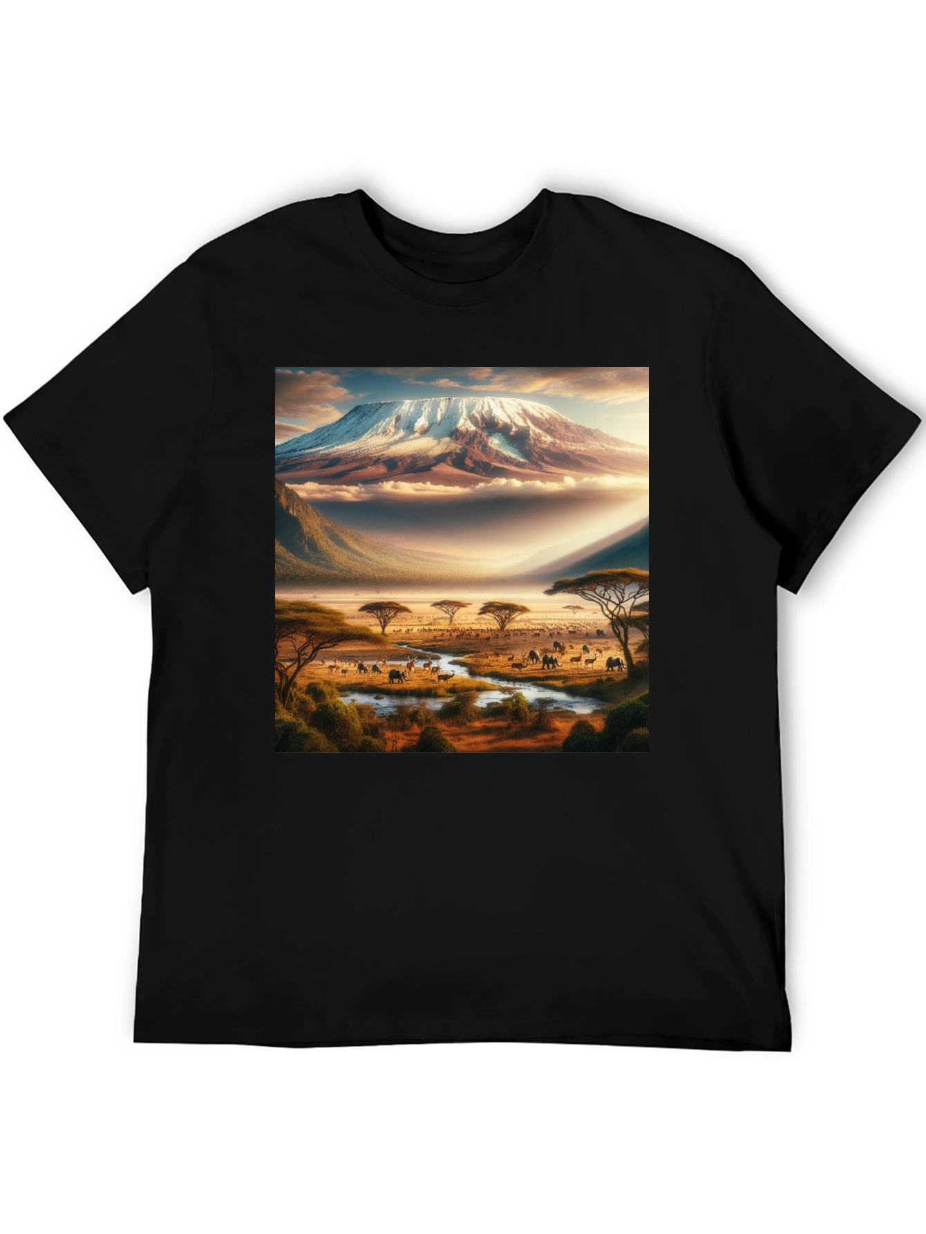 Kilimanjaro Safari Black T-Shirt