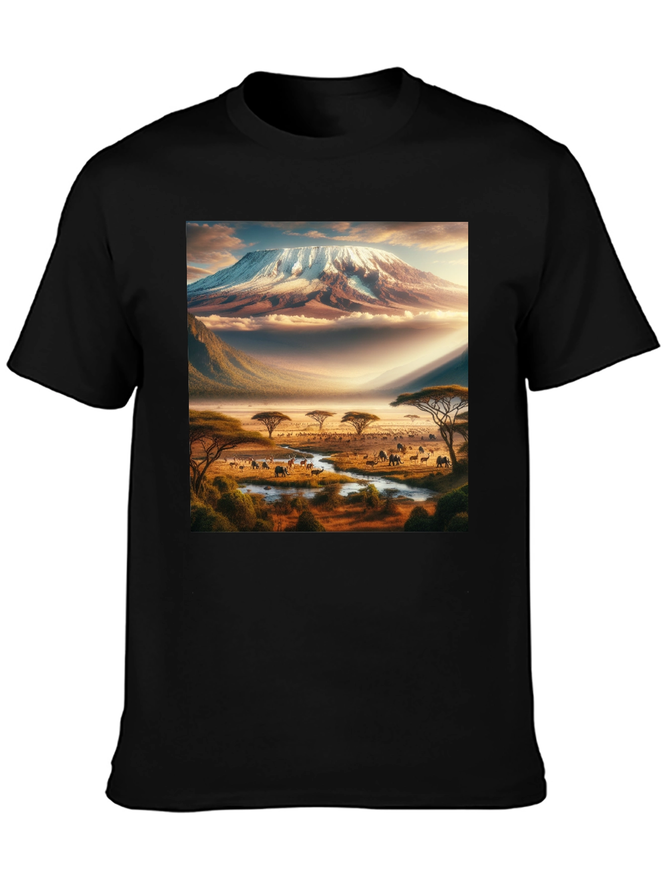 Kilimanjaro Safari Black T-Shirt