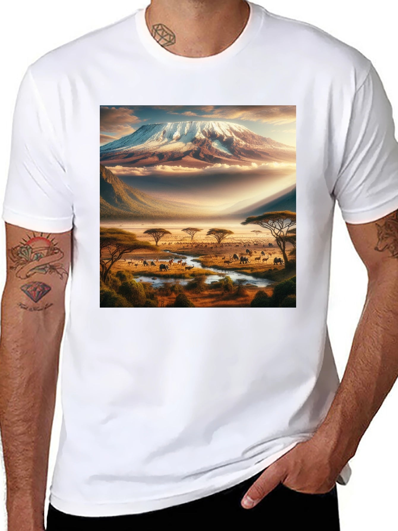 Kilimanjaro Safari Black T-Shirt