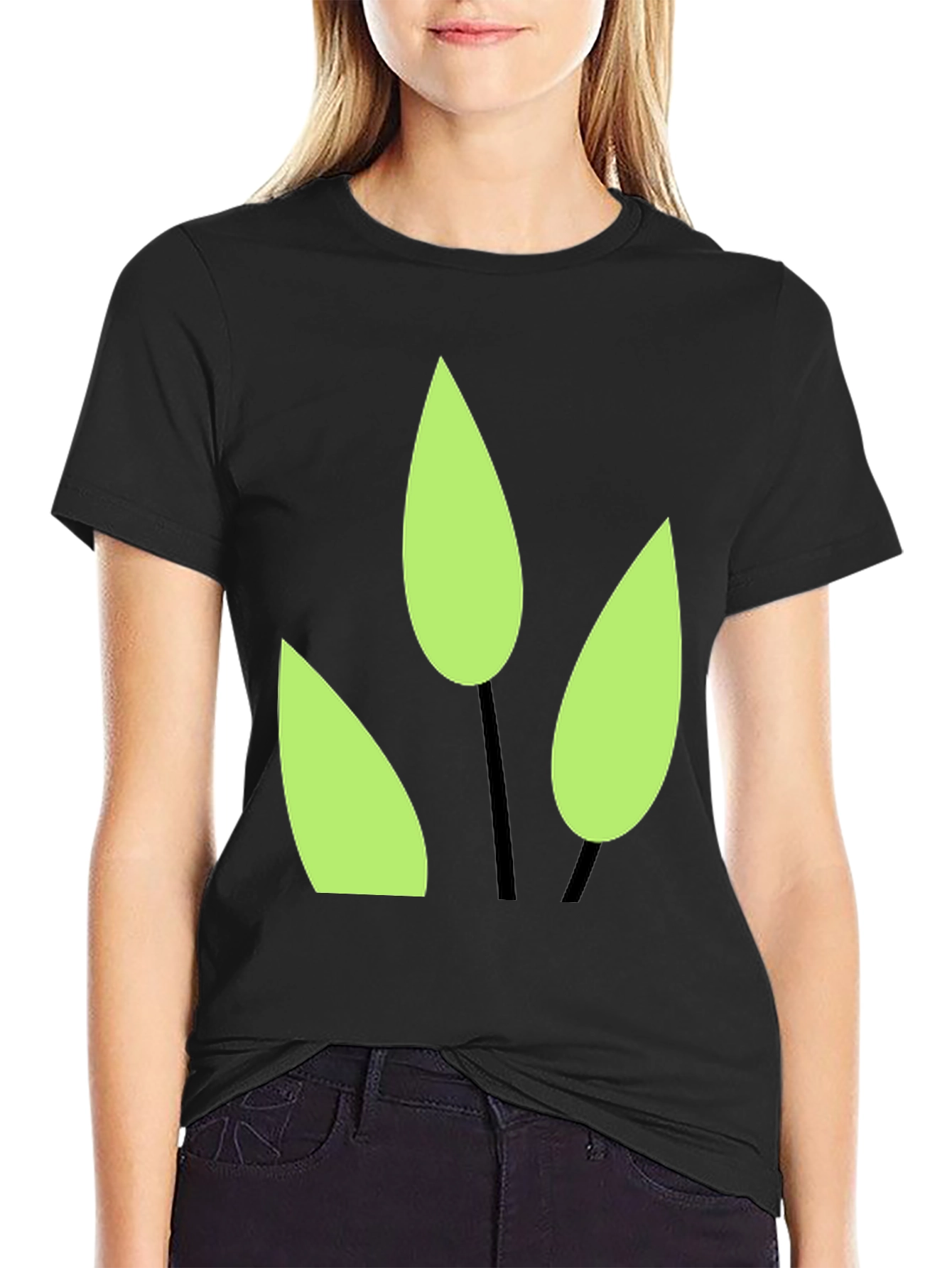Nature Inspired Graphic Tee - Black