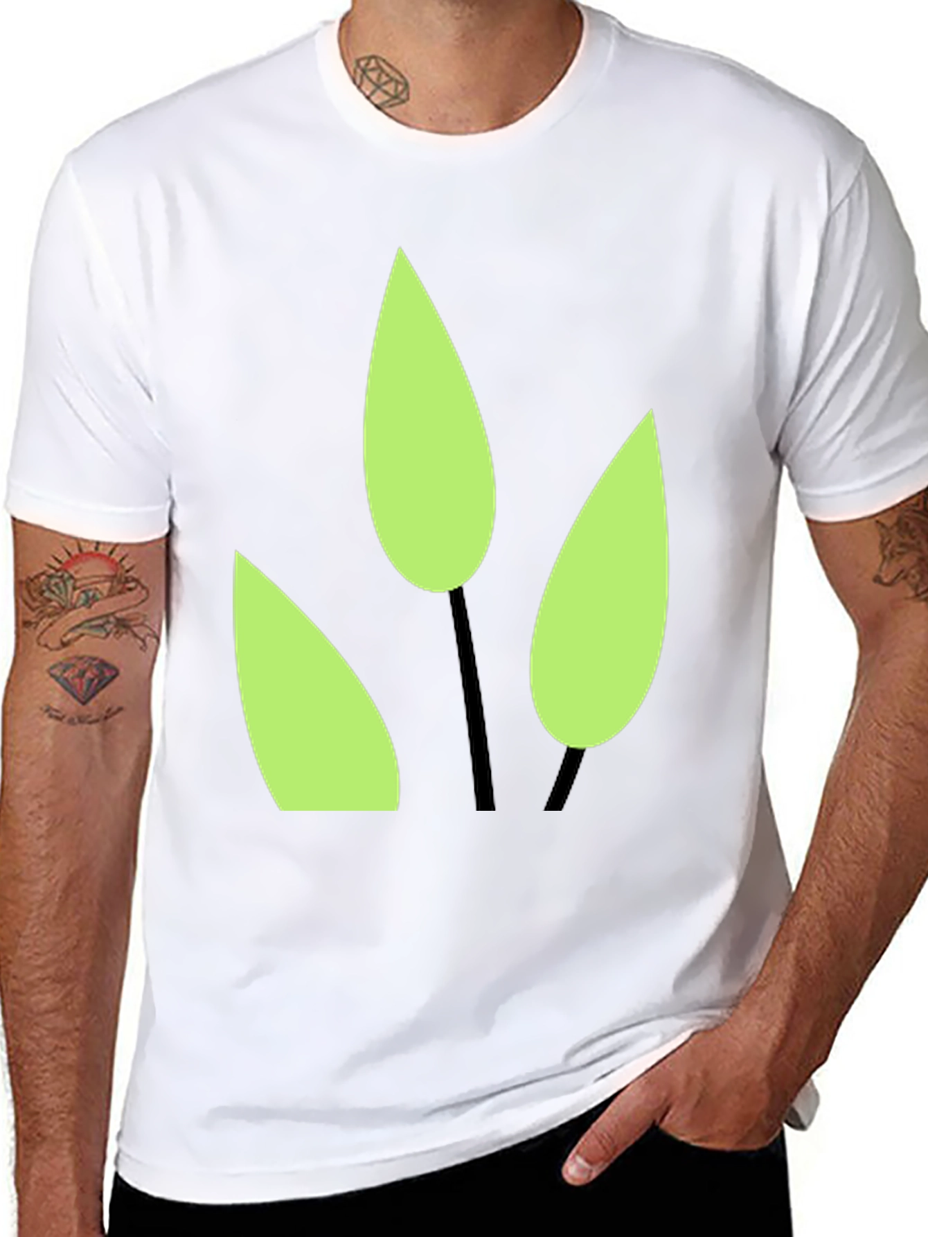 Nature Inspired Graphic Tee - Black