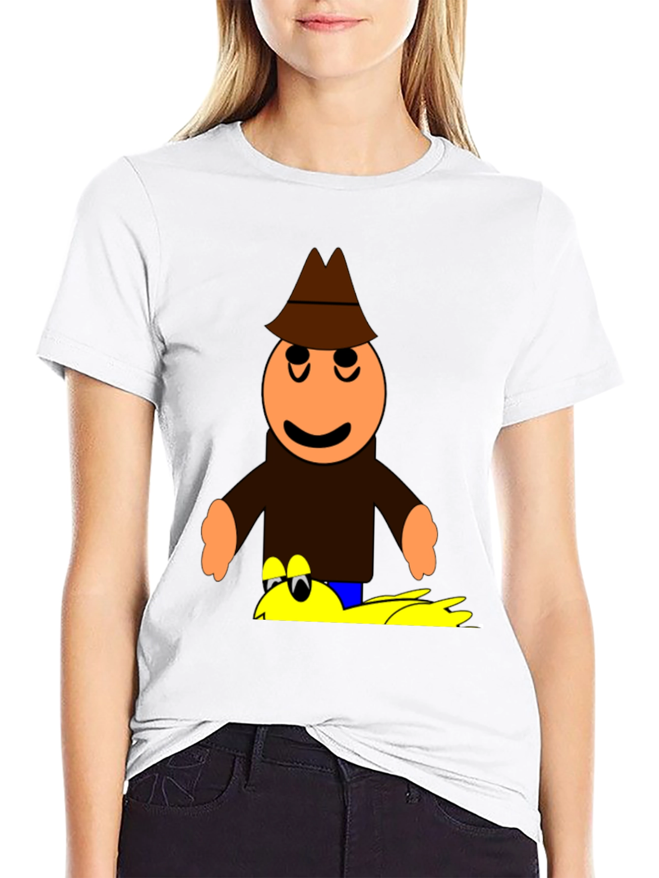 Cartoon Detective T-Shirt - Unique Graphic Tee
