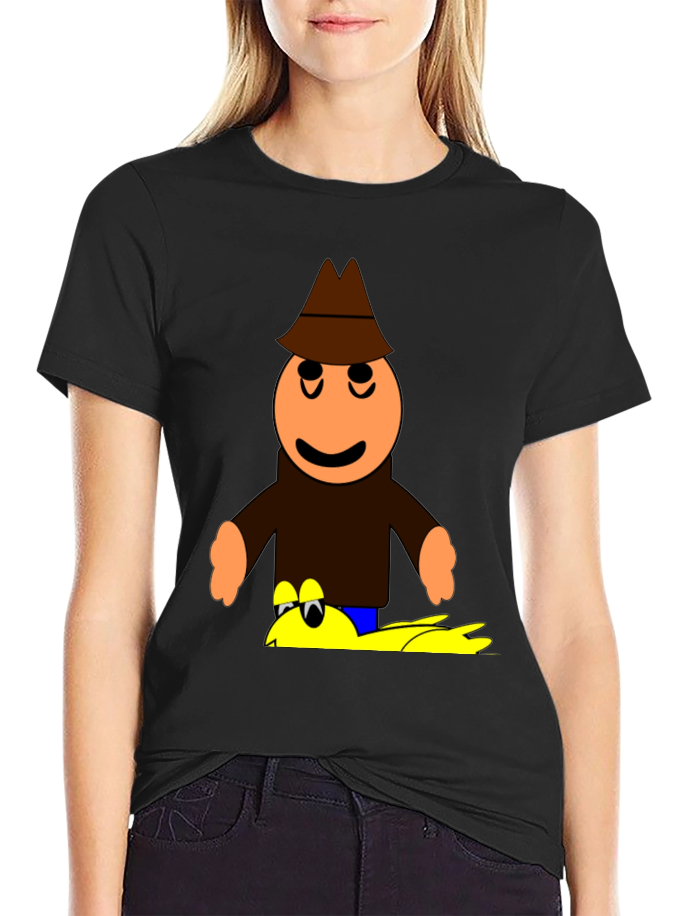 Cartoon Detective T-Shirt - Unique Graphic Tee