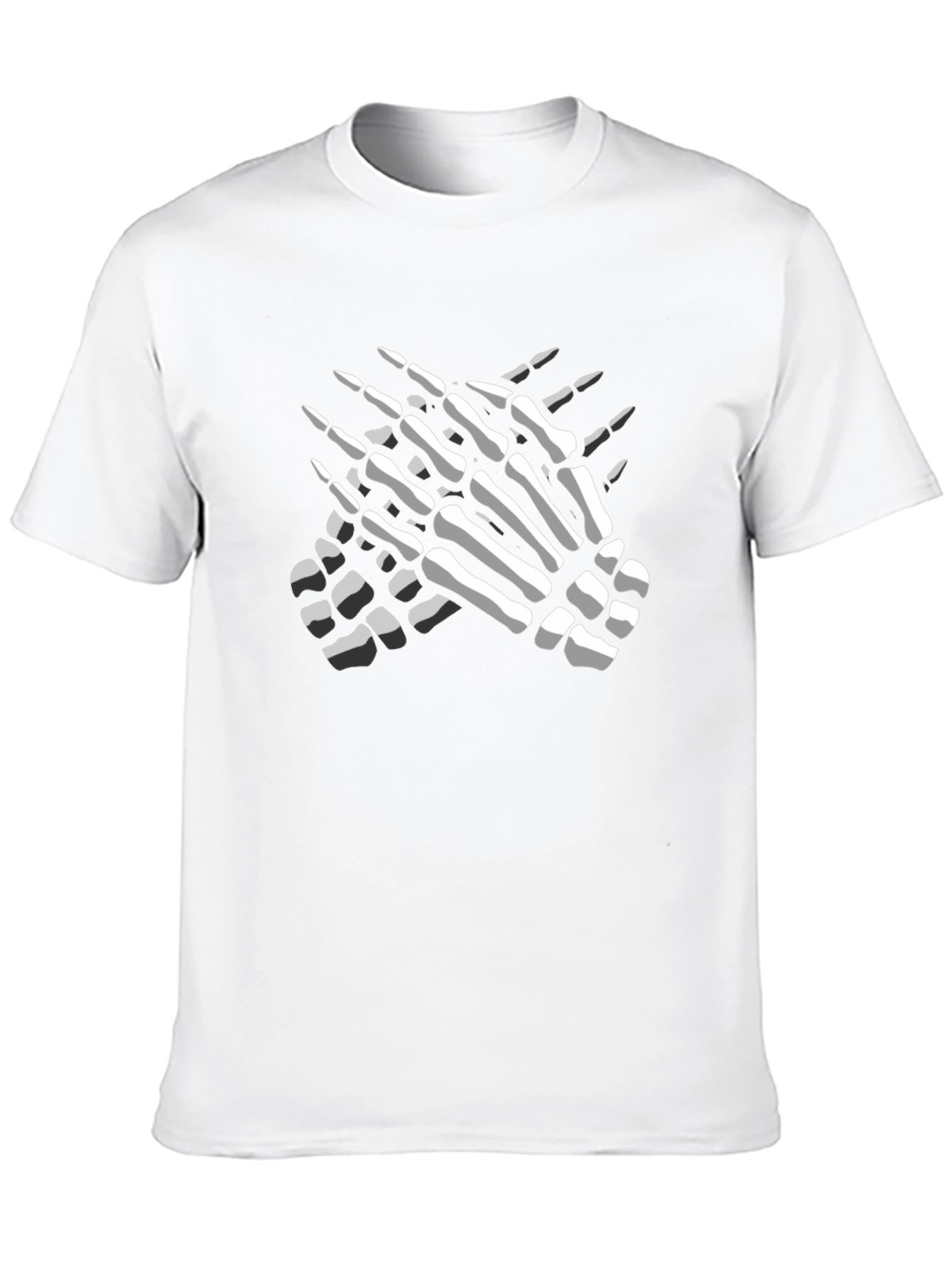 Skeleton Hands Graphic Tee - Mens Black T-Shirt