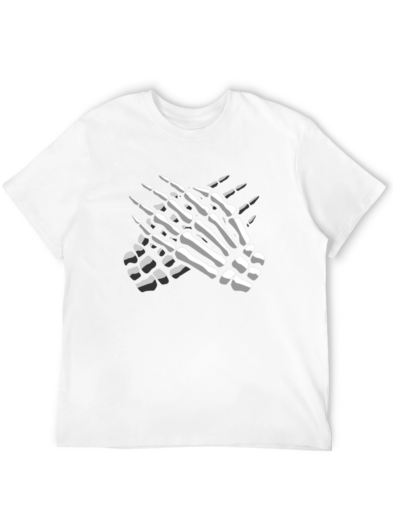 Skeleton Hands Graphic Tee - Mens Black T-Shirt