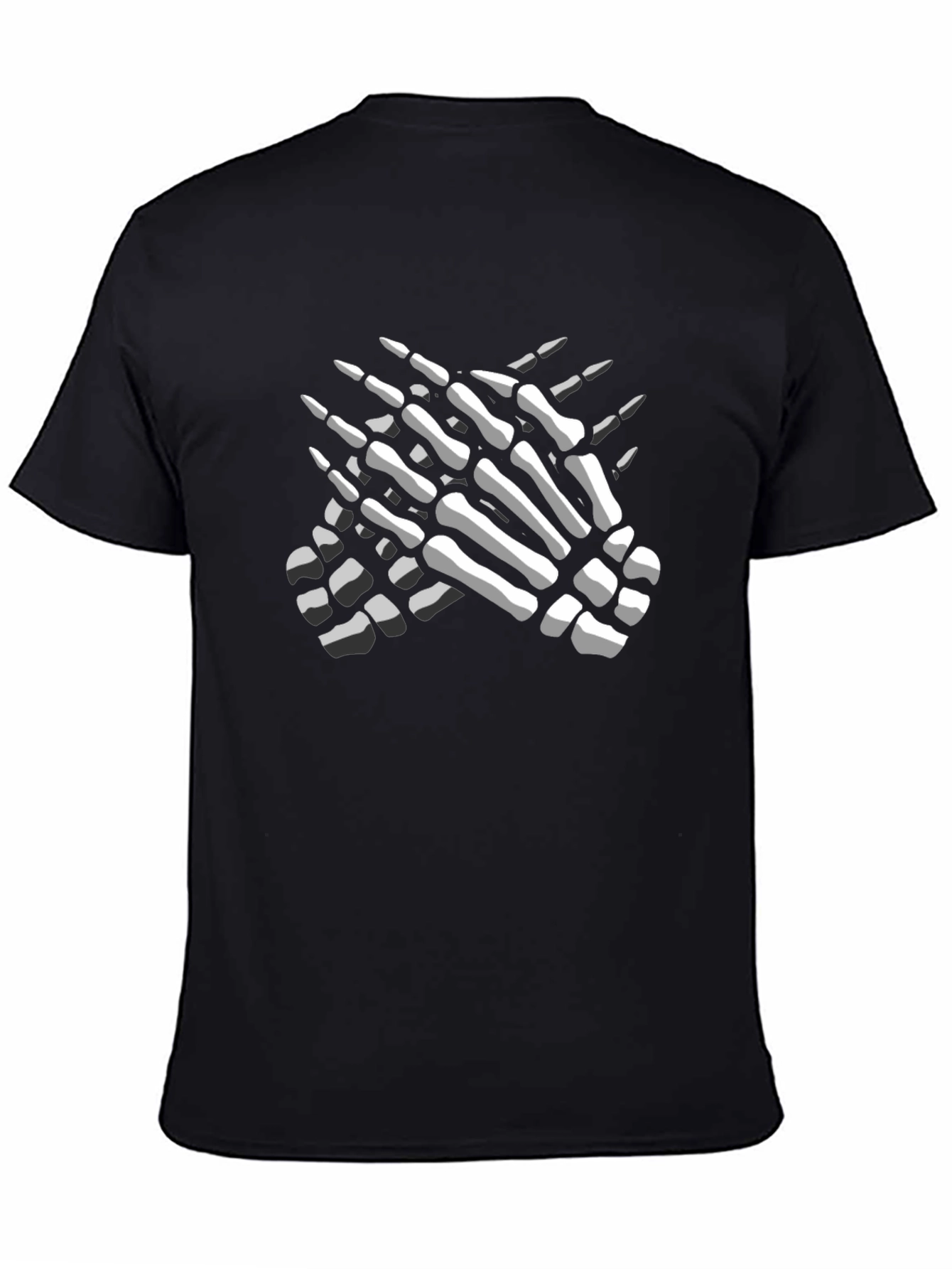 Skeleton Hands Graphic Tee - Mens Black T-Shirt