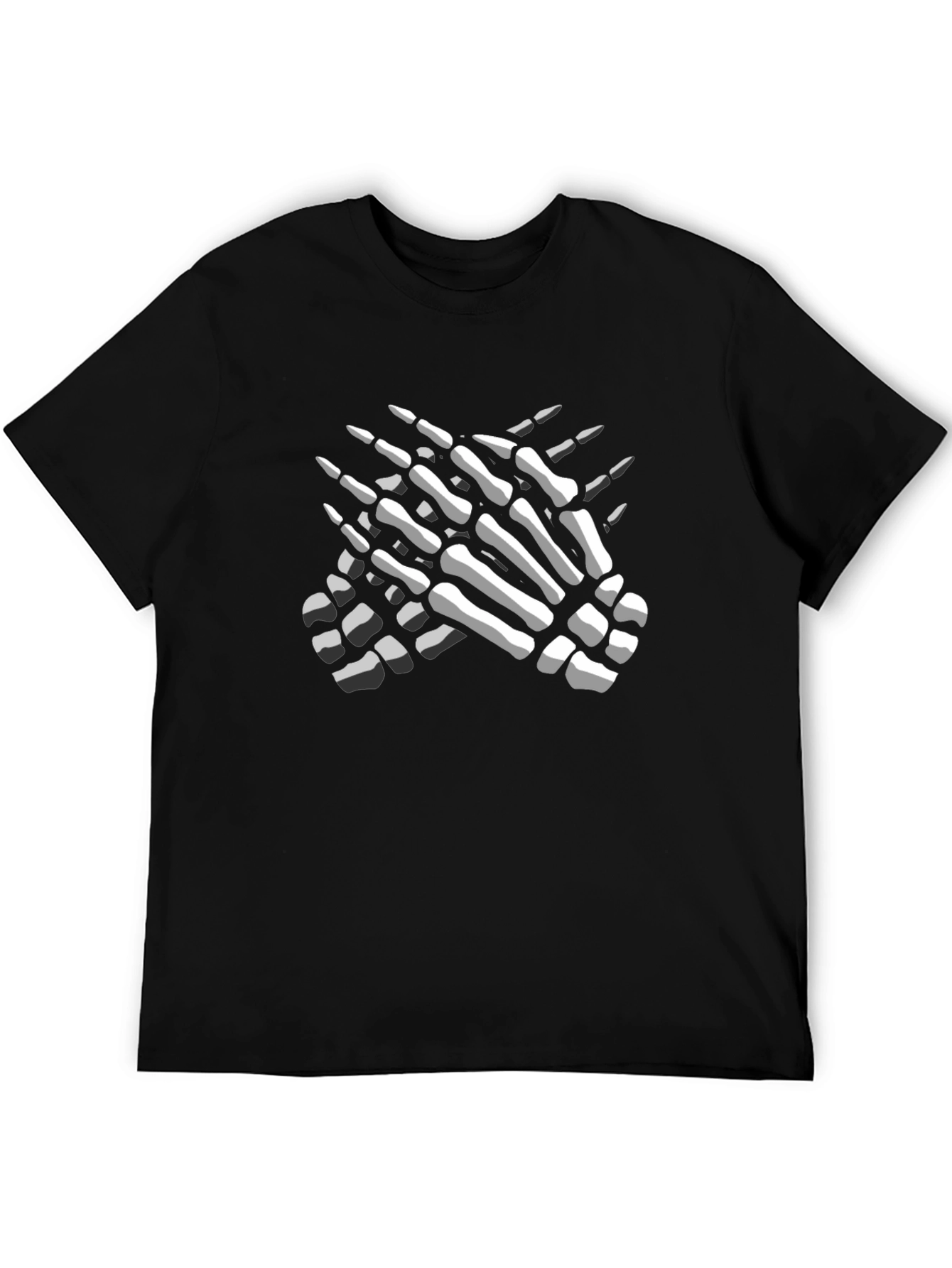 Skeleton Hands Graphic Tee - Mens Black T-Shirt