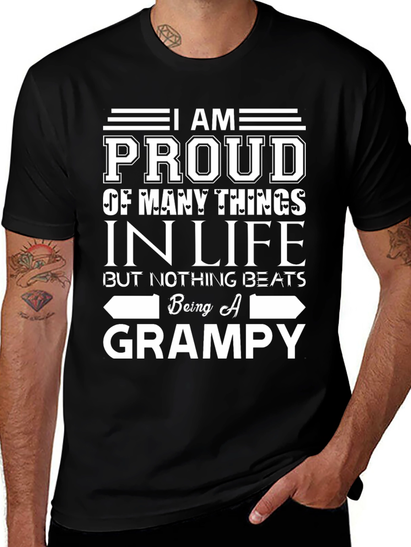 Proud Grampy T-Shirt - Gift for Grandfathers