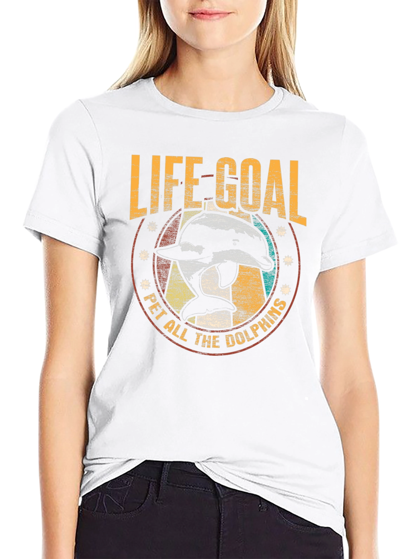 Life Goal Pet All The Dolphins T-Shirt