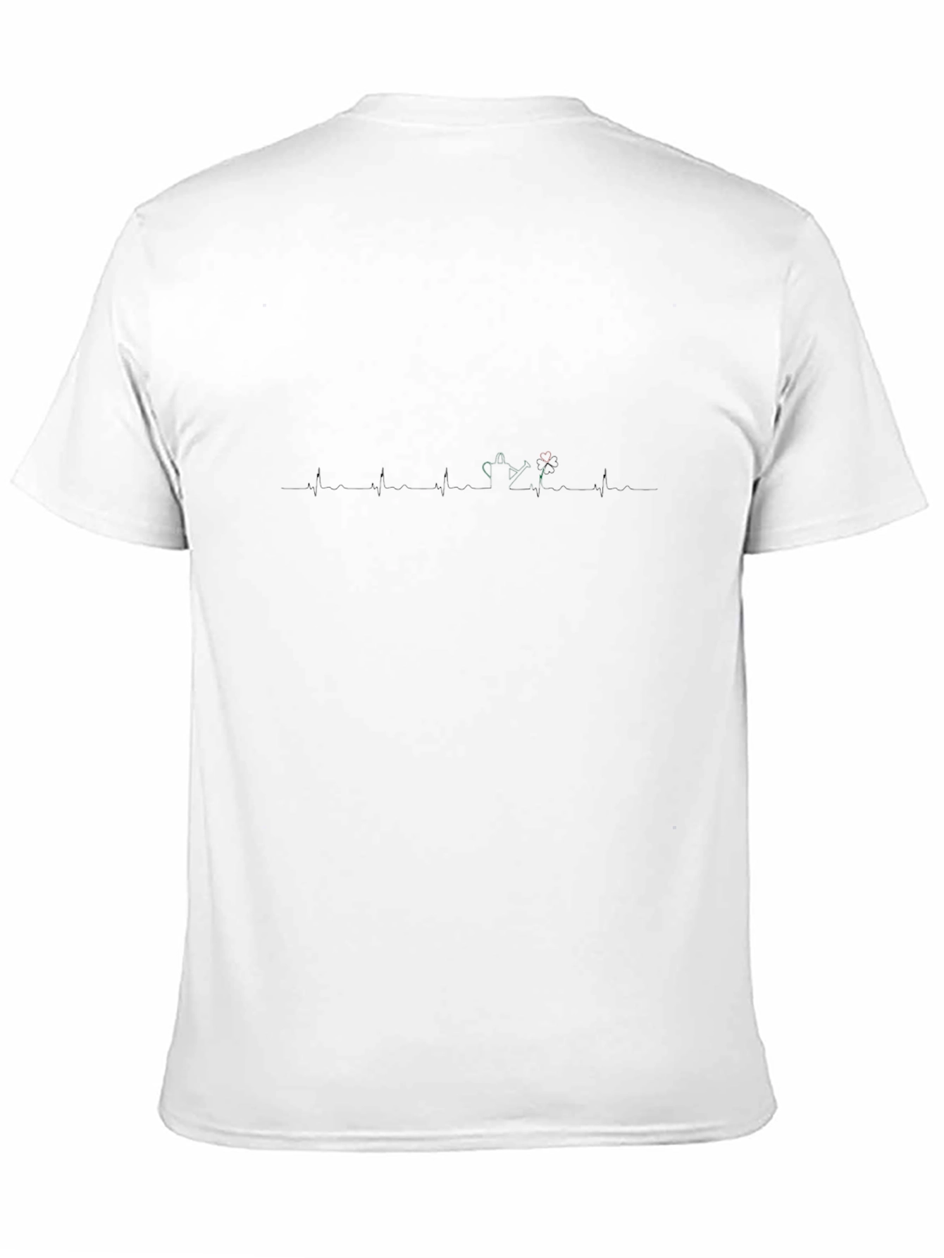 Tea & Wine Heartbeat Graphic Tee - Unique Design