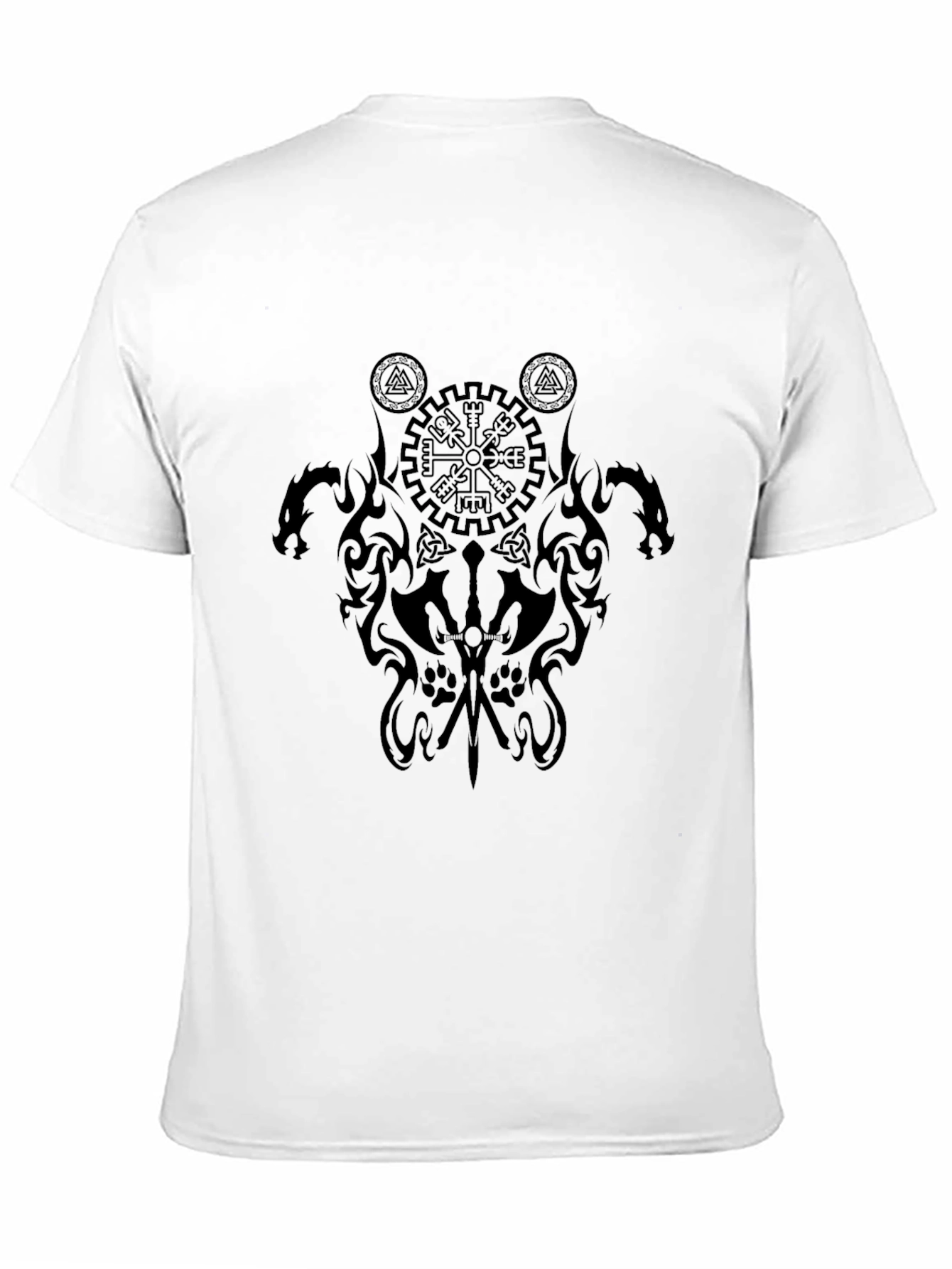 Black Viking Graphic T-Shirt