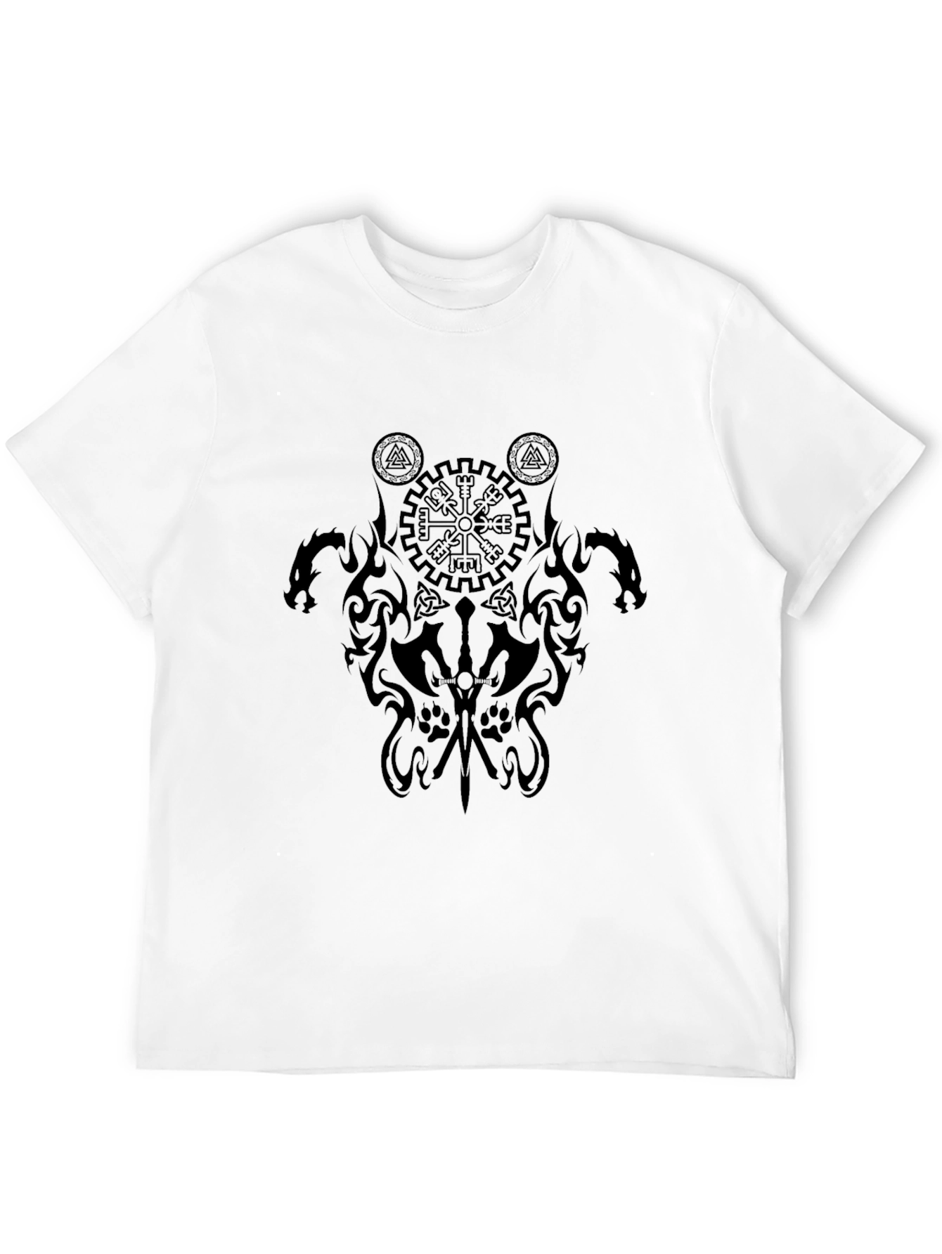 Black Viking Graphic T-Shirt