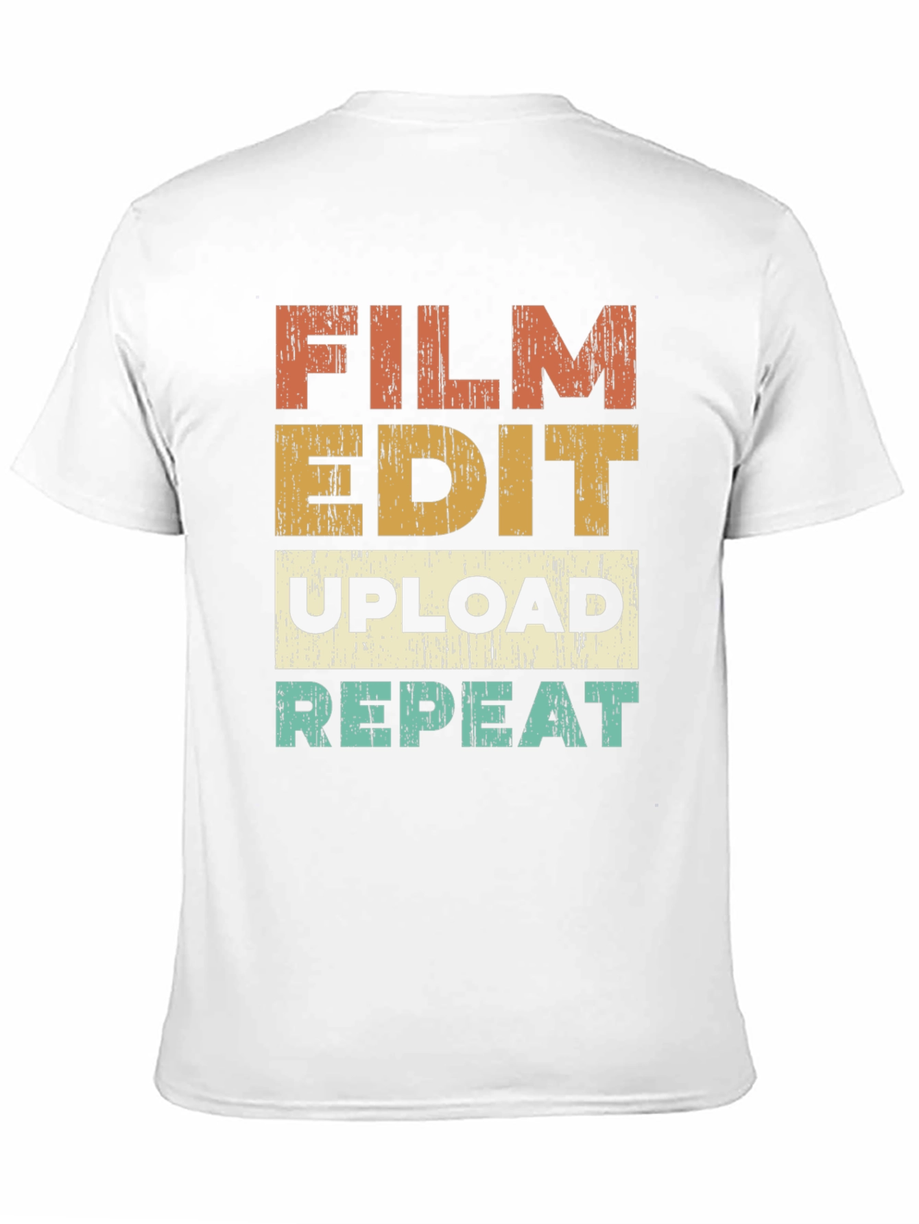 Film Edit Upload Repeat Graphic T-Shirt