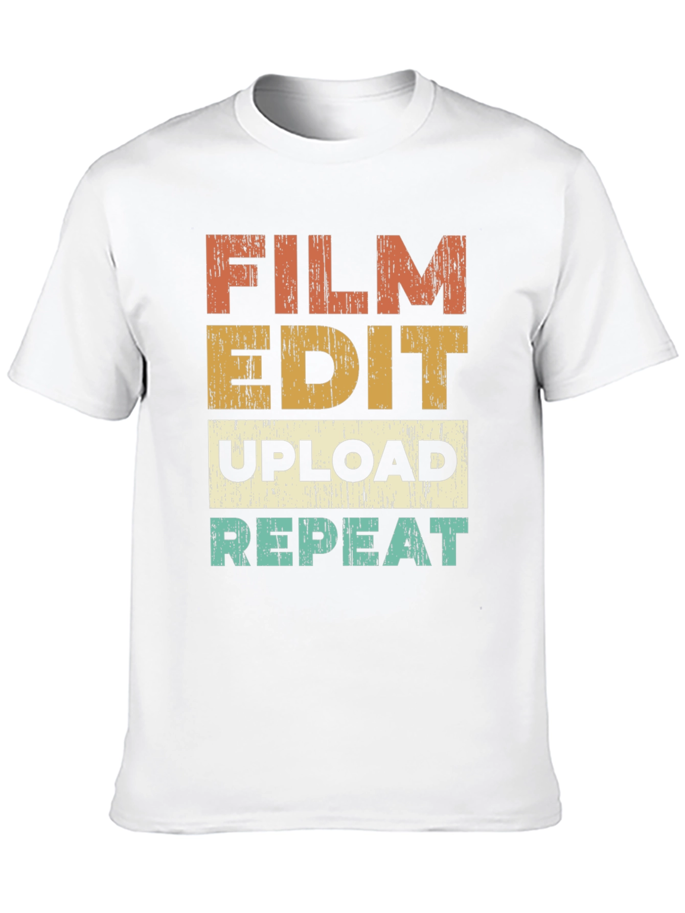 Film Edit Upload Repeat Graphic T-Shirt