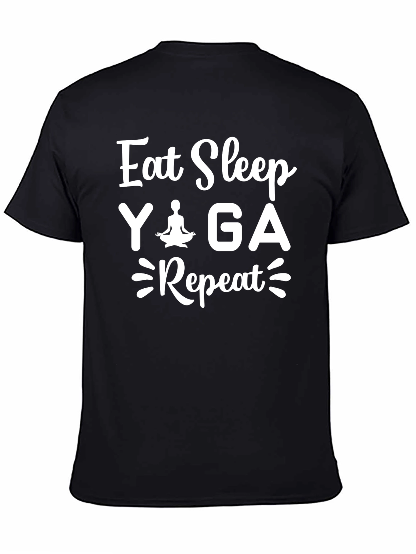 Eat Sleep Yoga Repeat Graphic T-Shirt