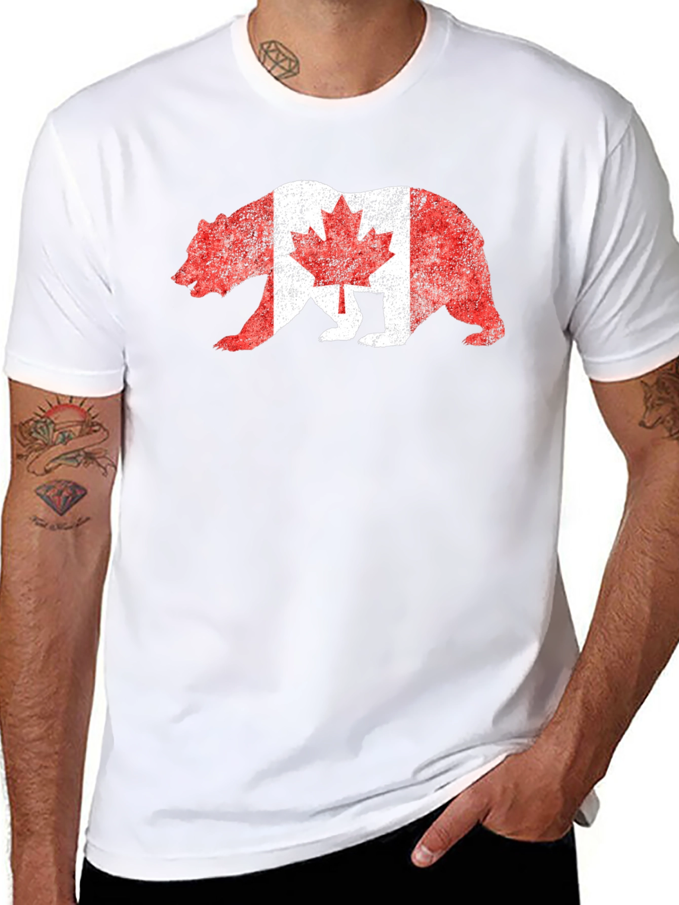 Canadian Flag Bear T-Shirt