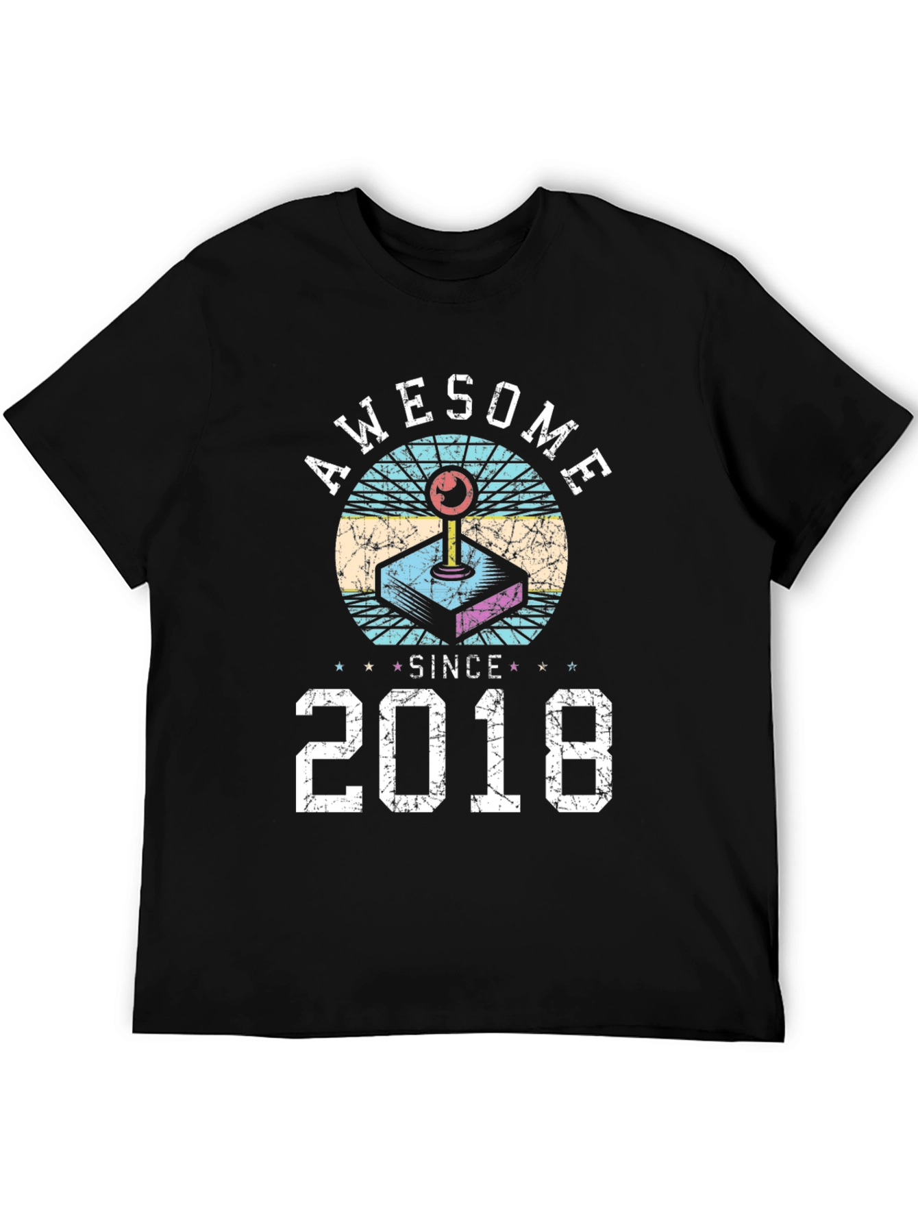 Awesome Since 2018 Black Graphic Tee