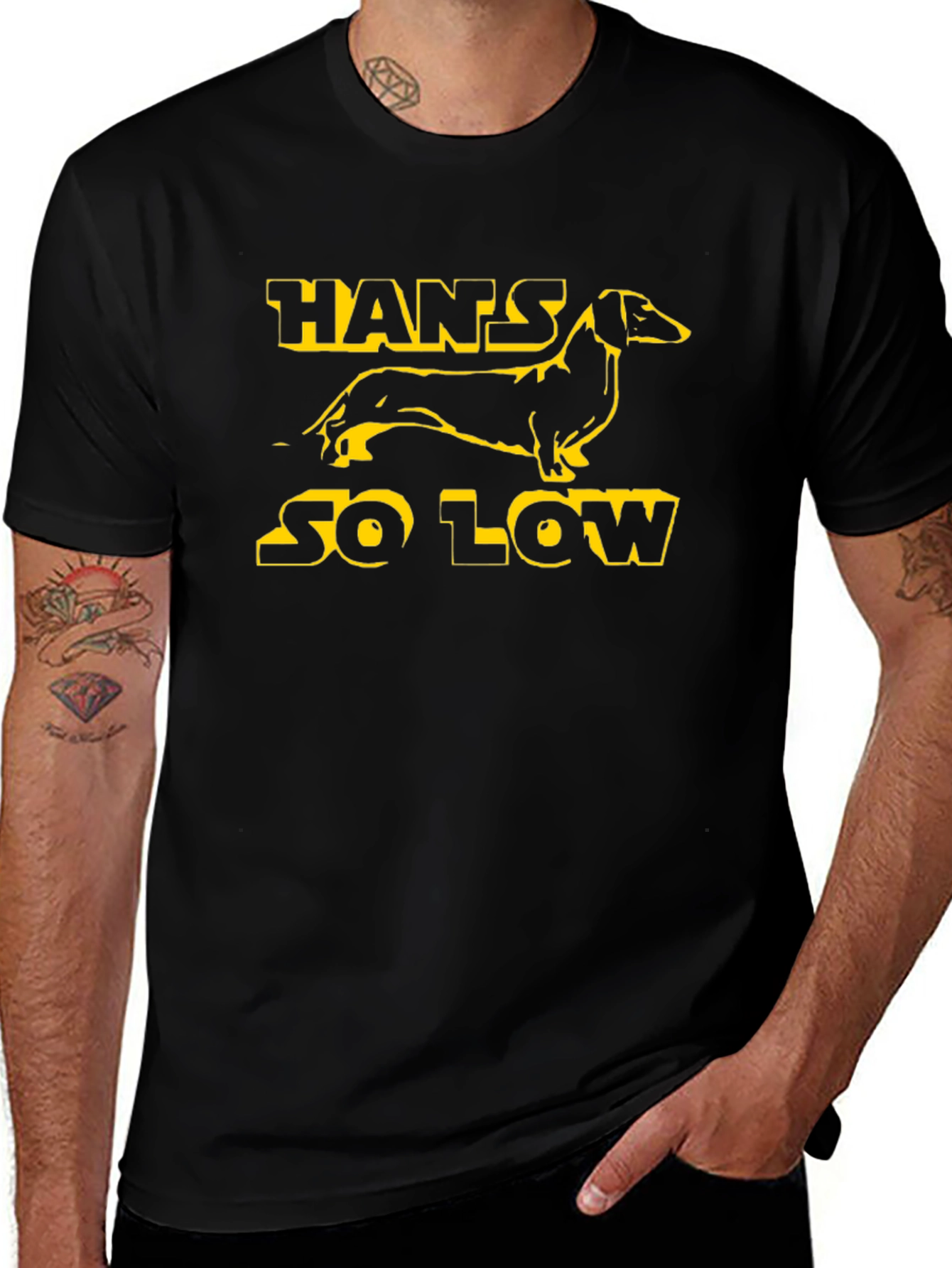 Hans So Low T-Shirt - Dachshund Tee