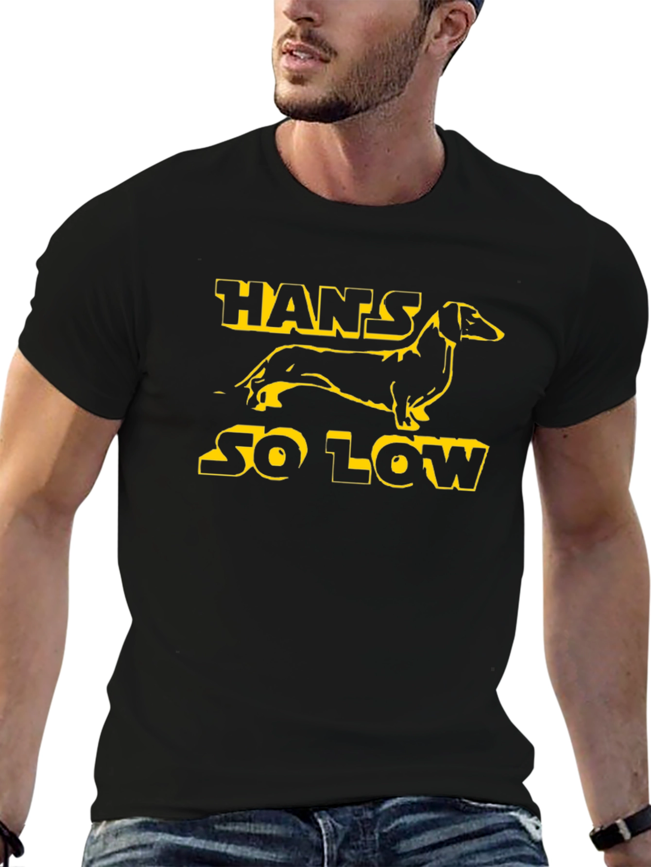 Hans So Low T-Shirt - Dachshund Tee