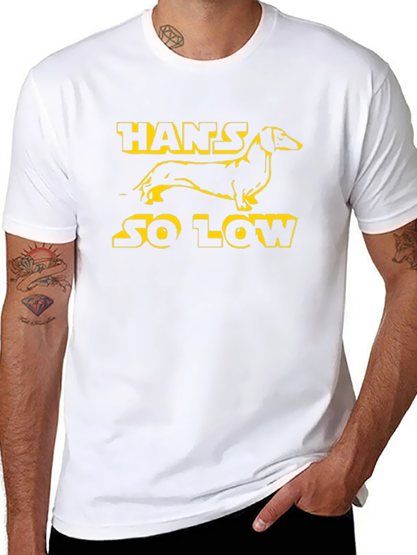 Hans So Low T-Shirt - Dachshund Tee