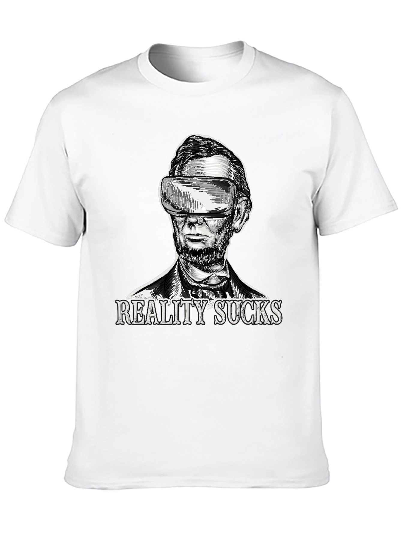 Reality Sucks VR Abraham Lincoln T-Shirt